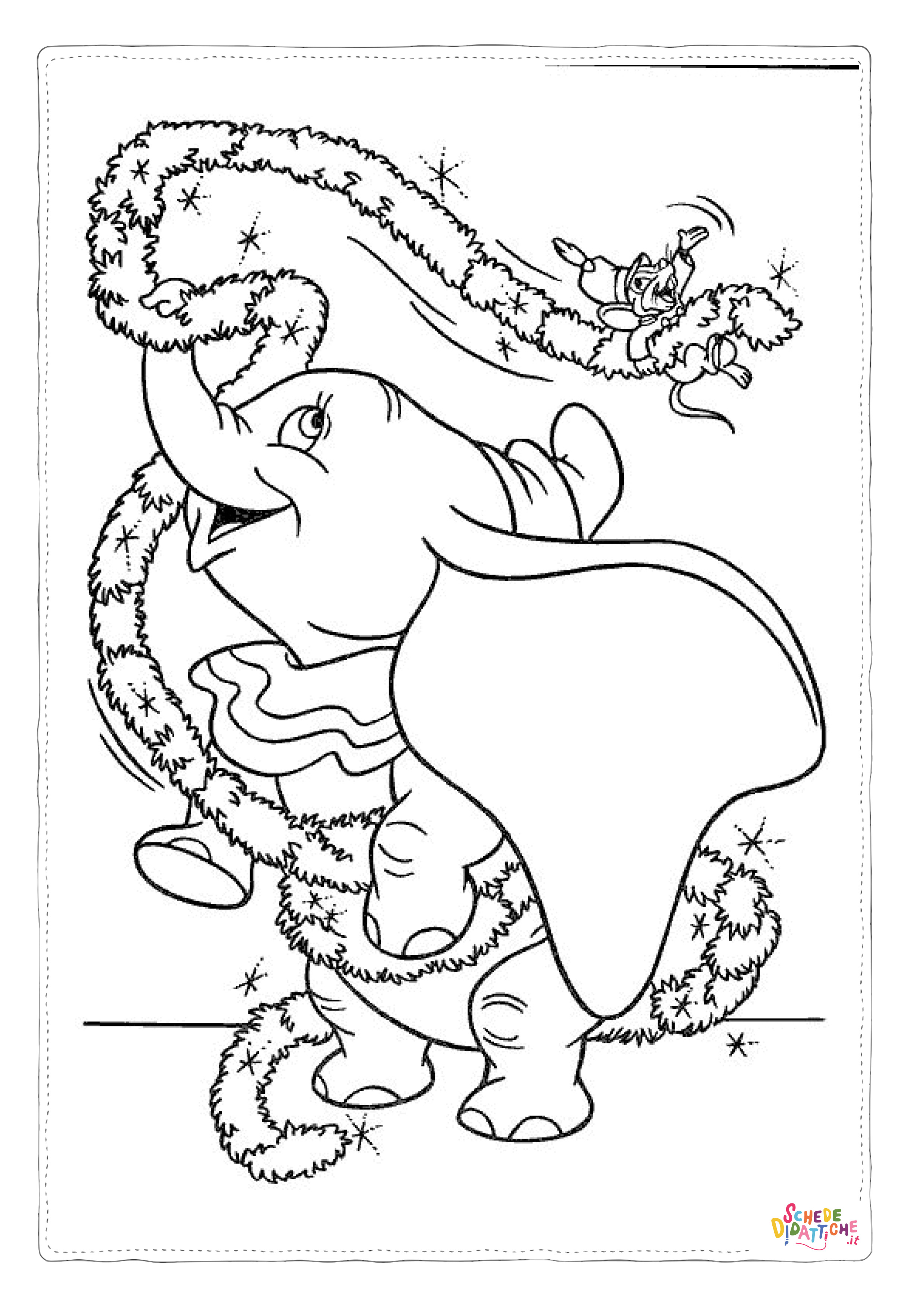 Disegno di Dumbo da stampare e colorare 29