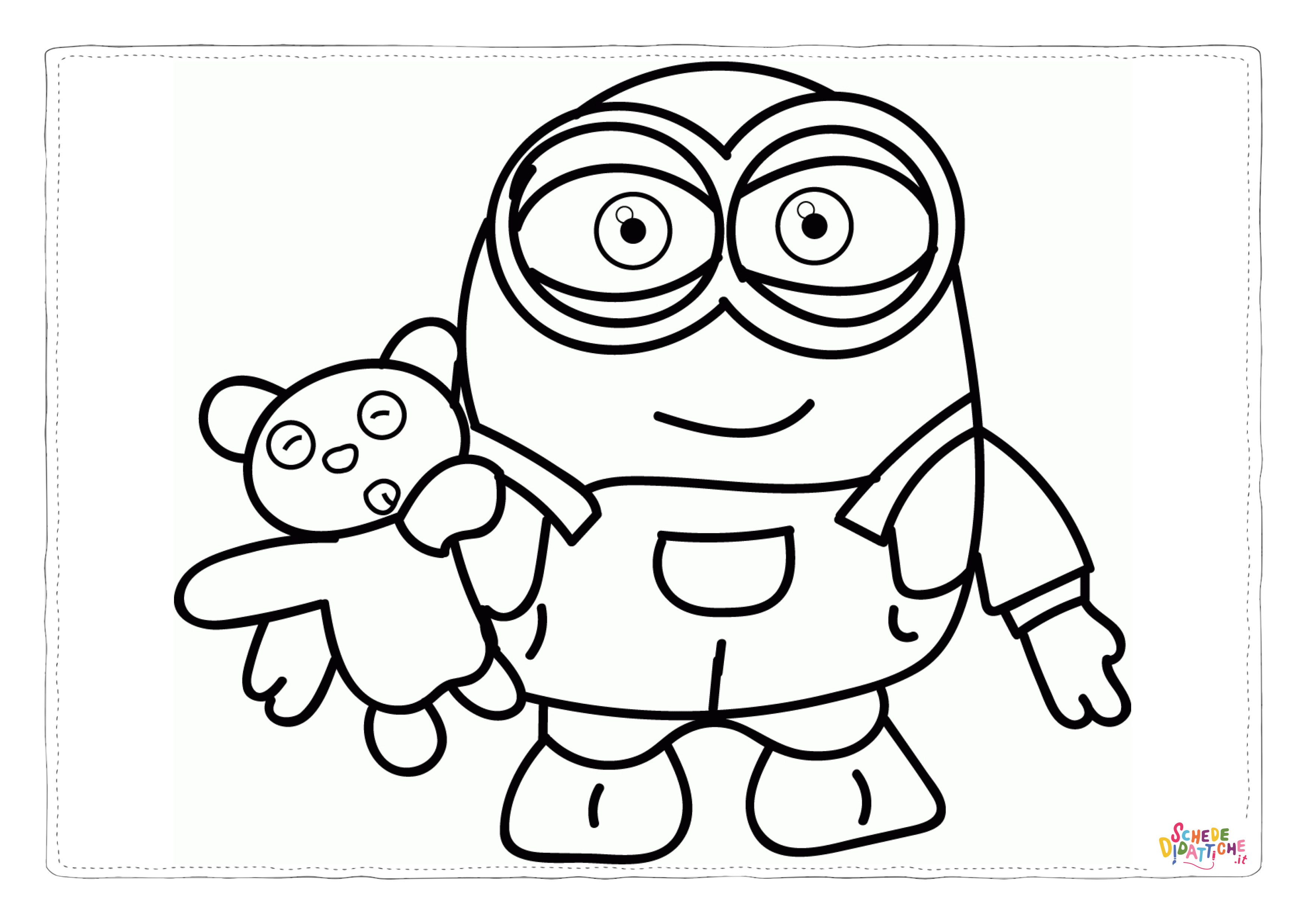 Disegno "Disegno di Cattivissimo me - Minions da stampare e colorare 4" Disegno di Cattivissimo me - Minions da stampare e colorare 4