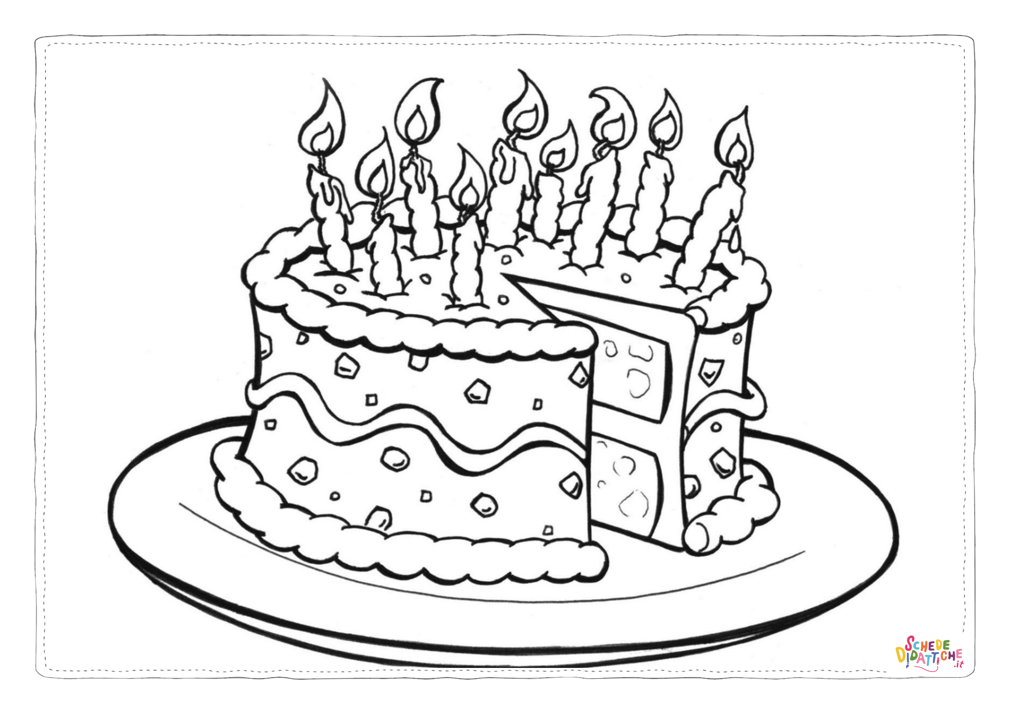 Disegno "Disegno di compleanno da stampare e colorare 98" Disegno di compleanno da stampare e colorare 98