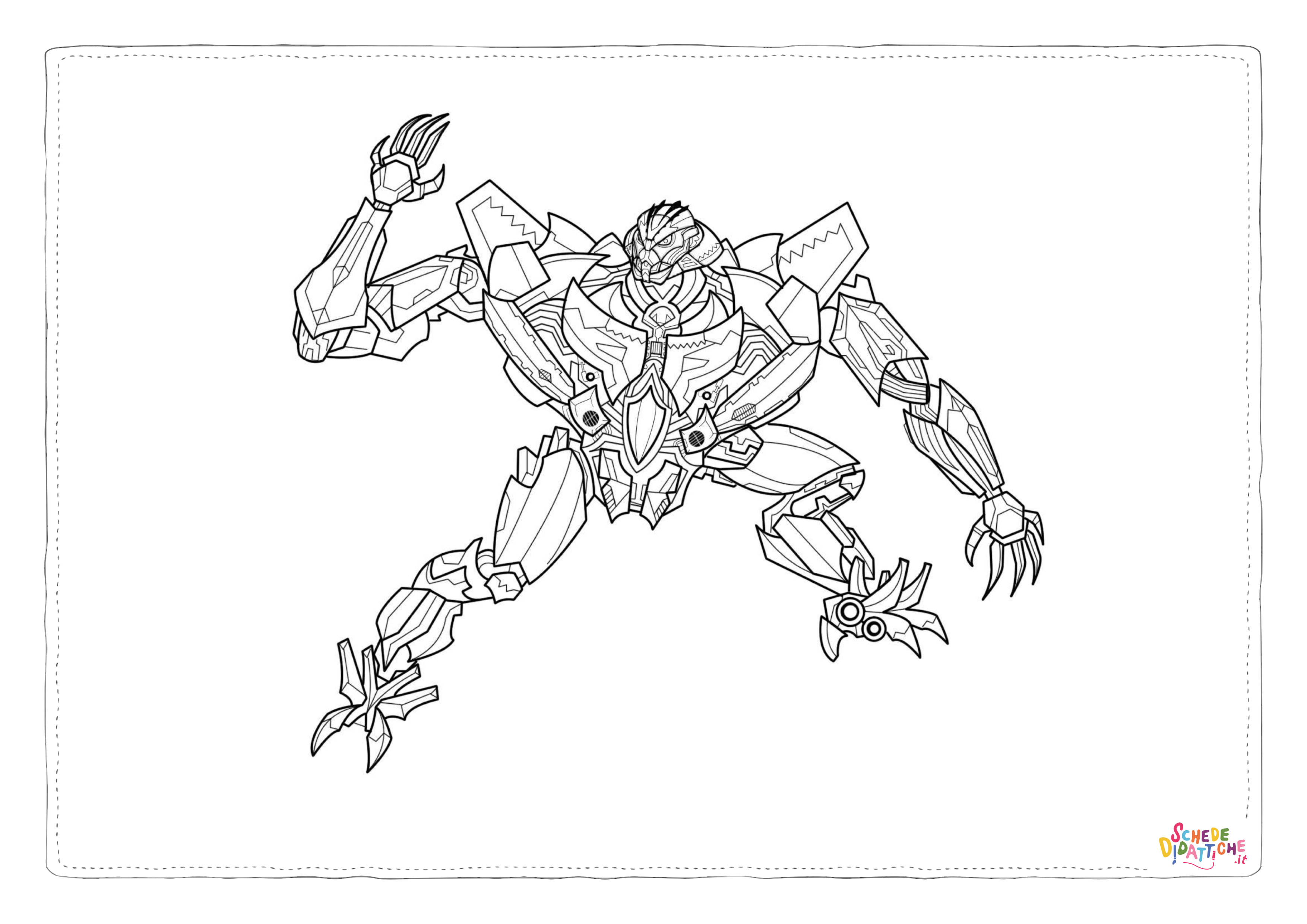 Disegno di Transformers da stampare e colorare 17