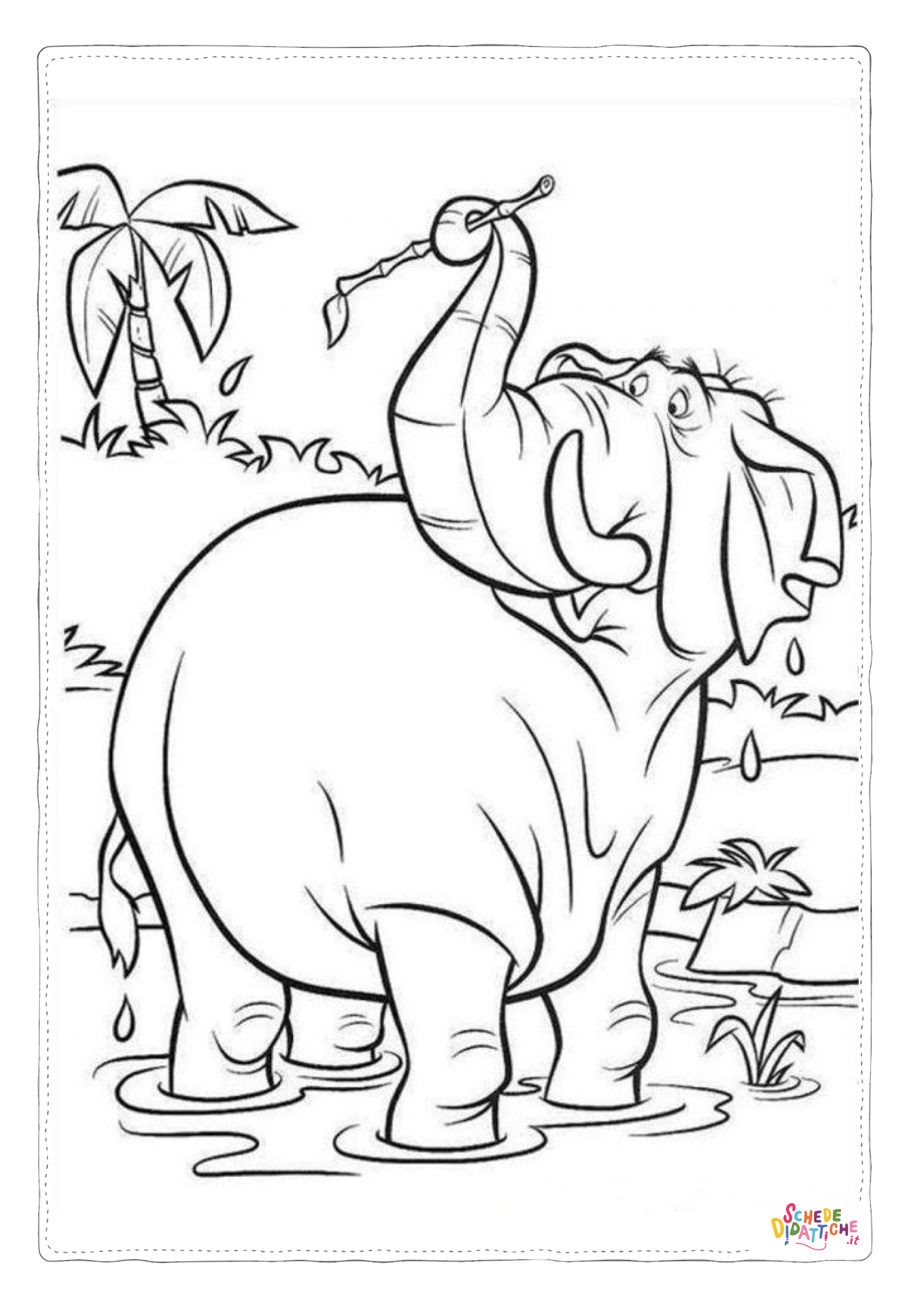 Disegno "Disegno di Dumbo da stampare e colorare 62" Disegno di Dumbo da stampare e colorare 62