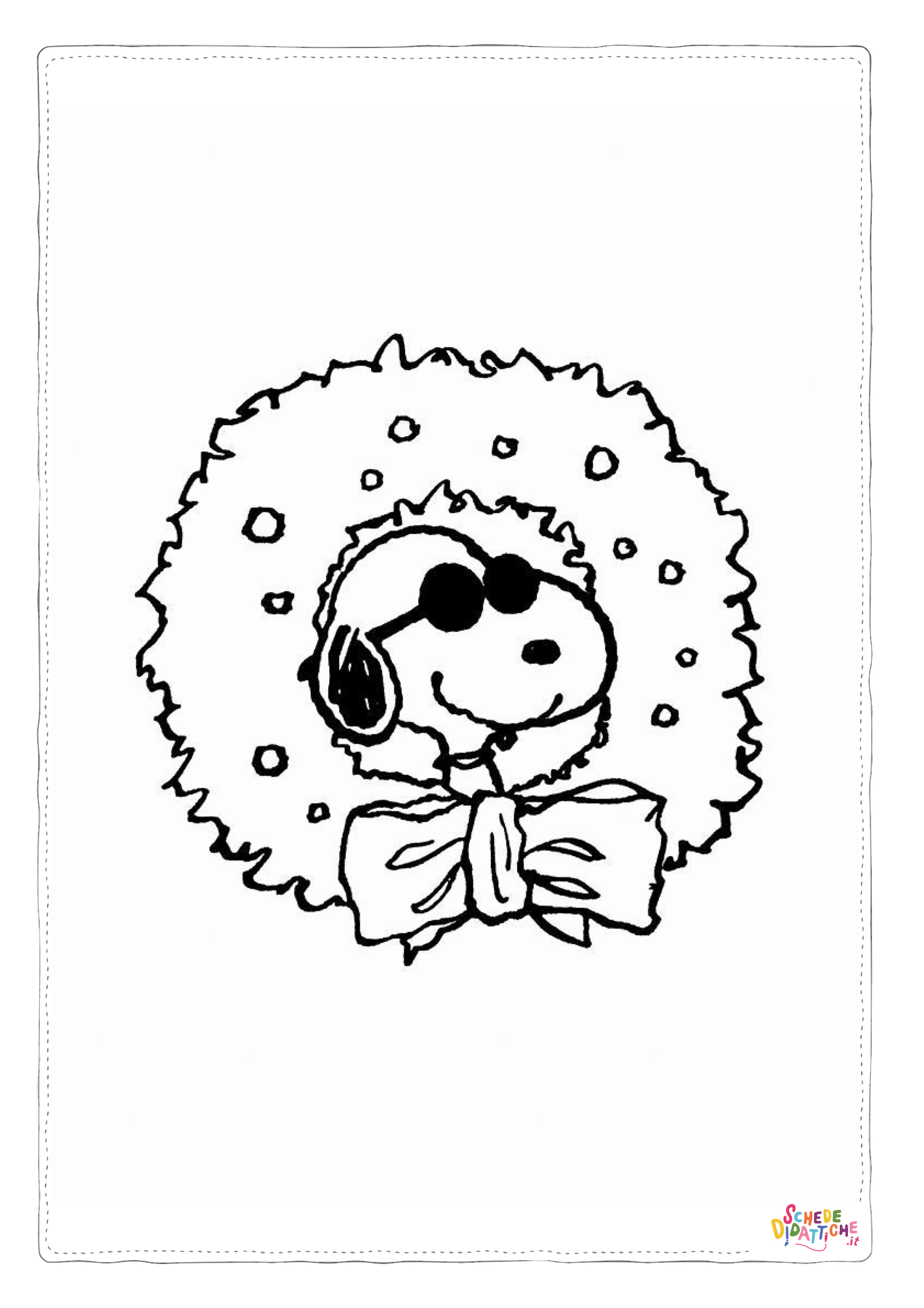 Disegno "Disegno di Snoopy da stampare e colorare 56" Disegno di Snoopy da stampare e colorare 56