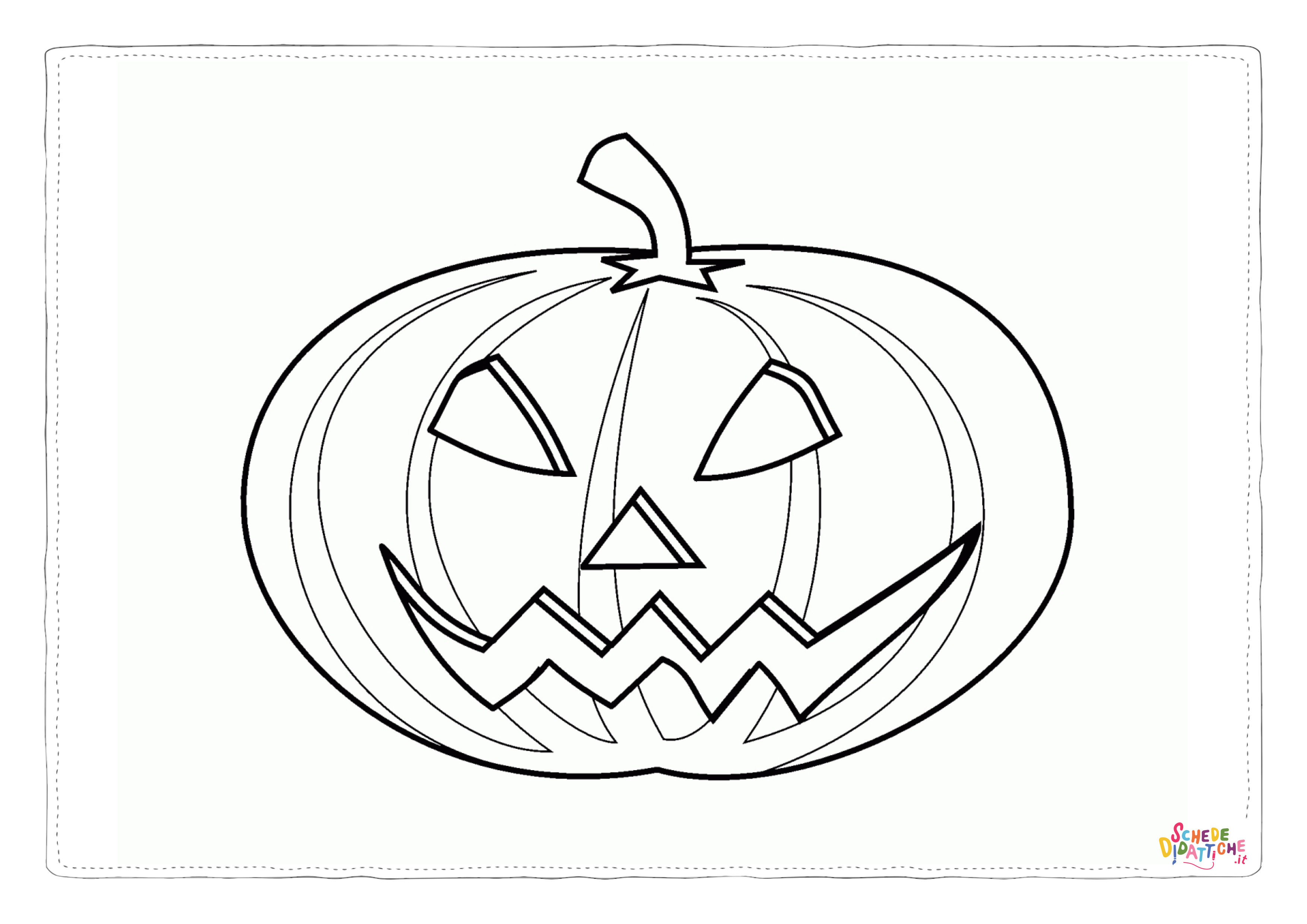 Disegno "Disegno di zucca di Halloween da stampare e colorare 146" Disegno di zucca di Halloween da stampare e colorare 146
