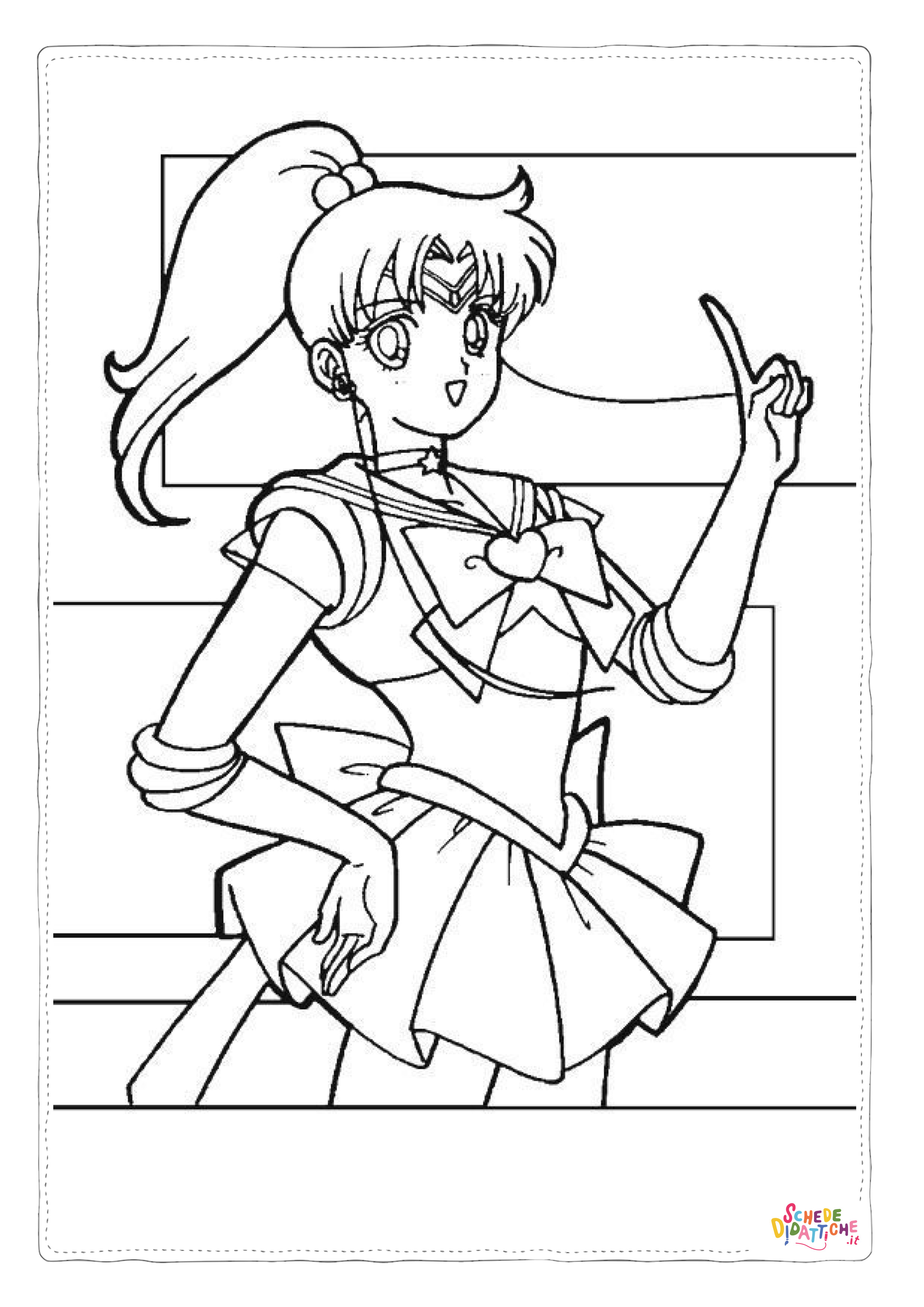 Disegno "Disegno di Sailor Moon da stampare e colorare 72" Disegno di Sailor Moon da stampare e colorare 72
