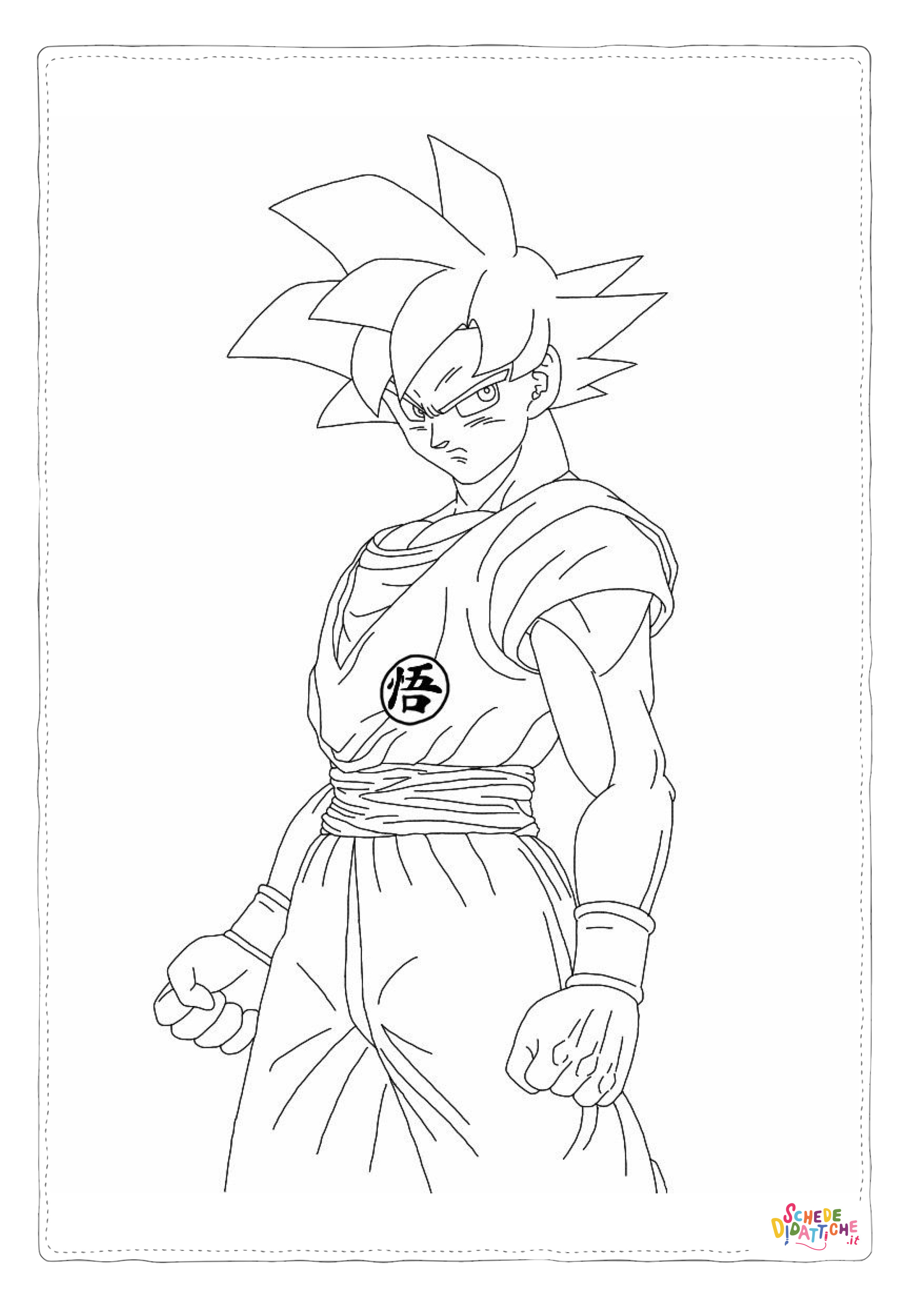Disegno "Disegno di Dragon Ball da stampare e colorare 52" Disegno di Dragon Ball da stampare e colorare 52