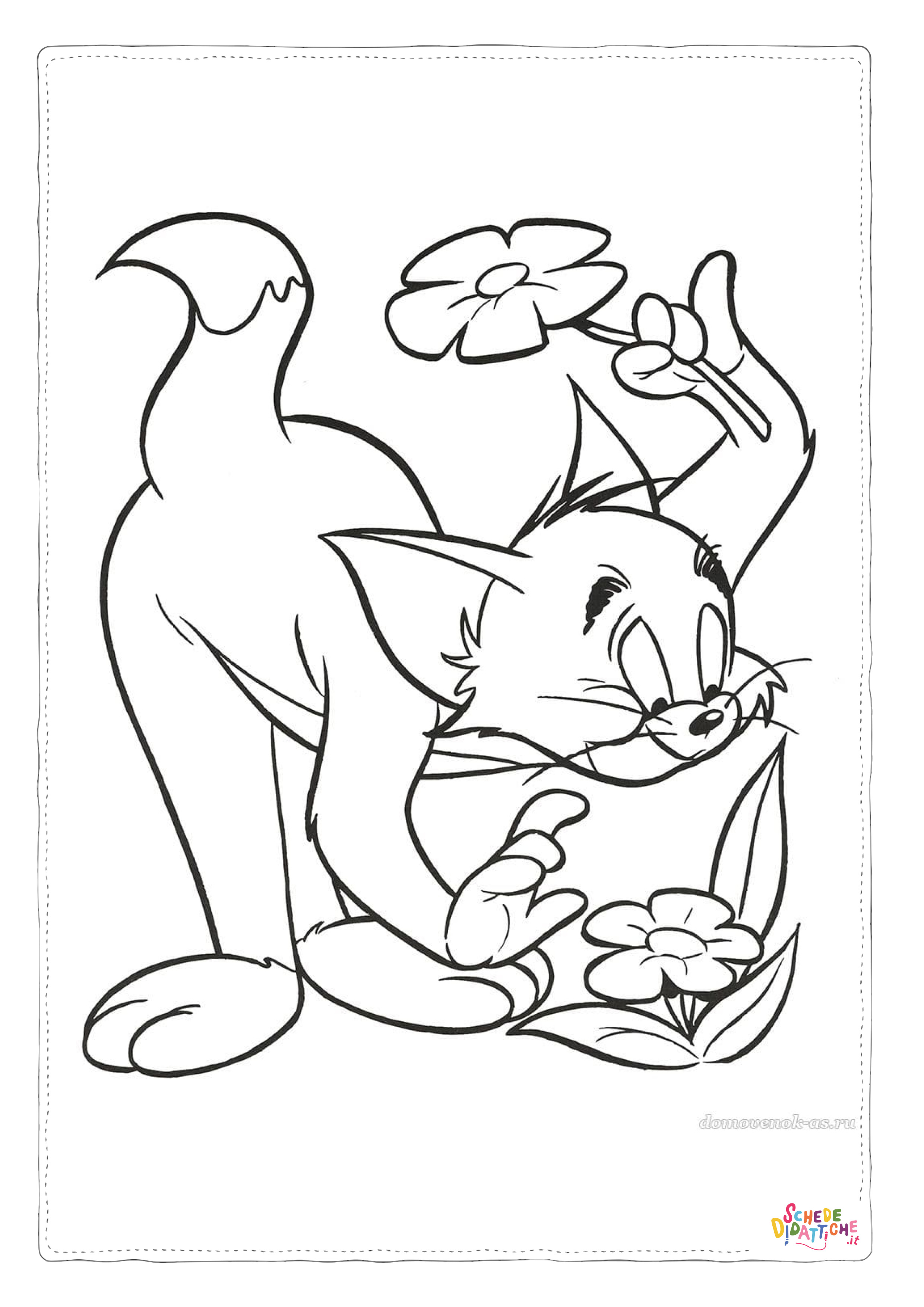 Disegno di Tom e Jerry da stampare e colorare 33