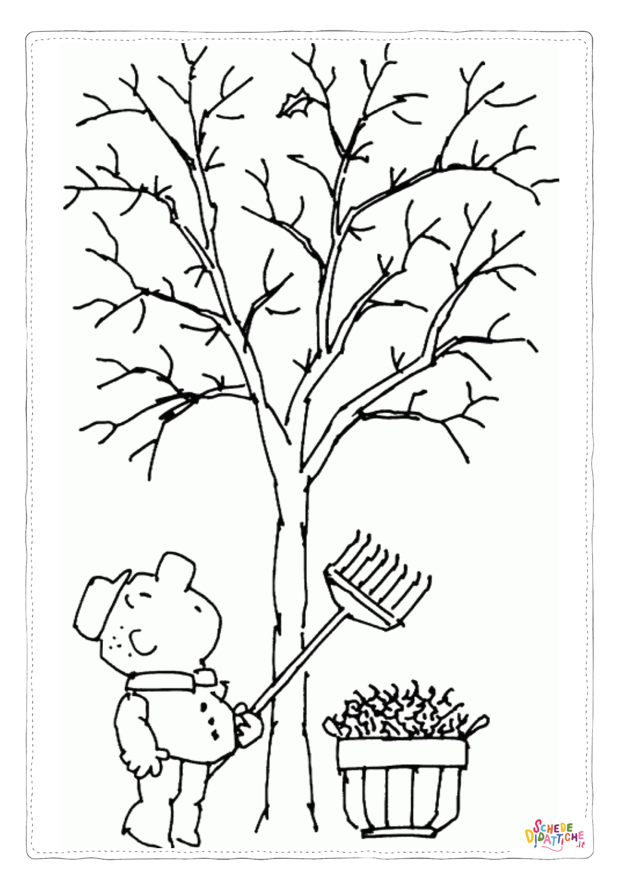 Disegno "Disegno di albero da stampare e colorare 103" Disegno di albero da stampare e colorare 103