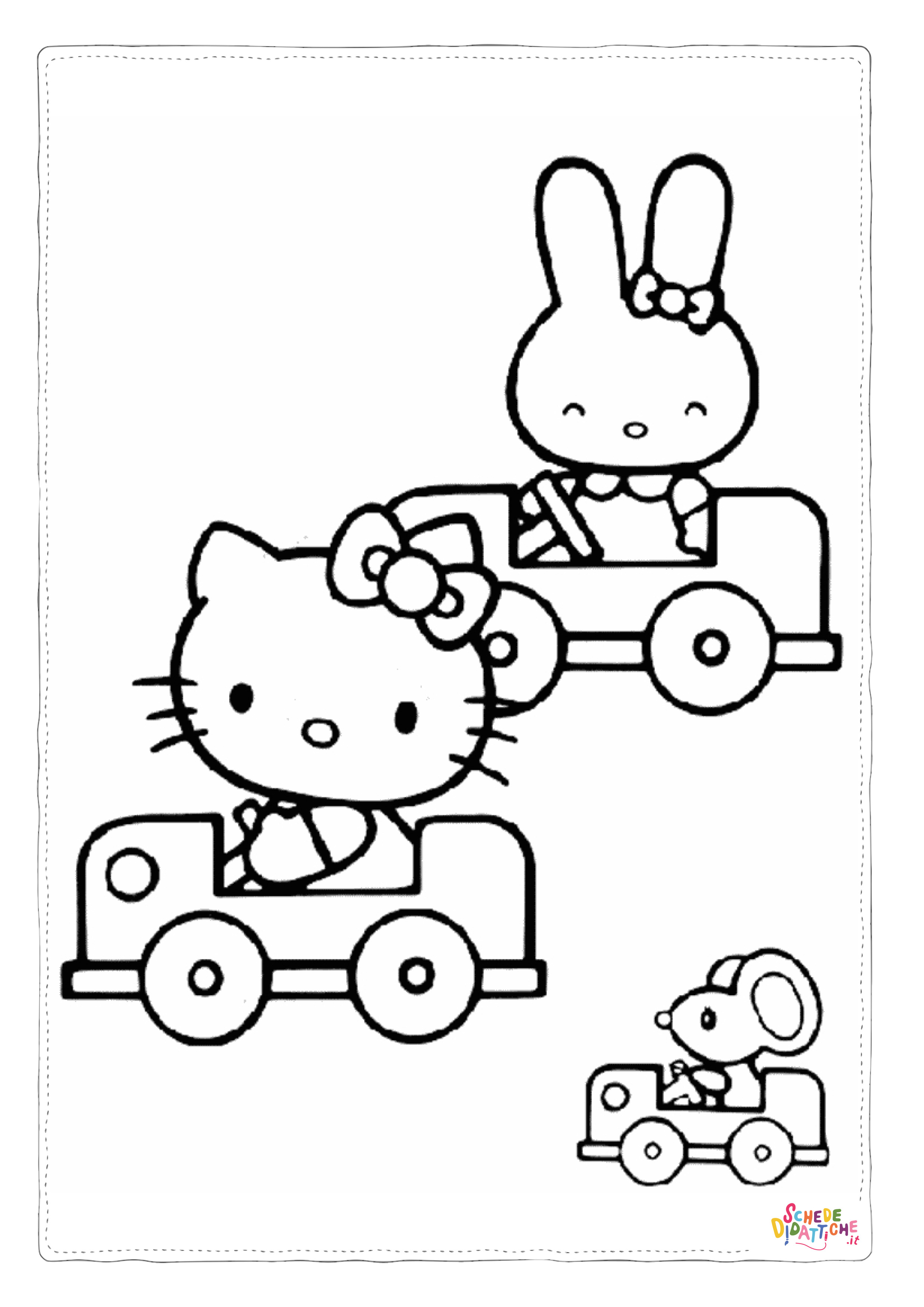 Disegno "Disegno di Hello Kitty da stampare e colorare 134" Disegno di Hello Kitty da stampare e colorare 134