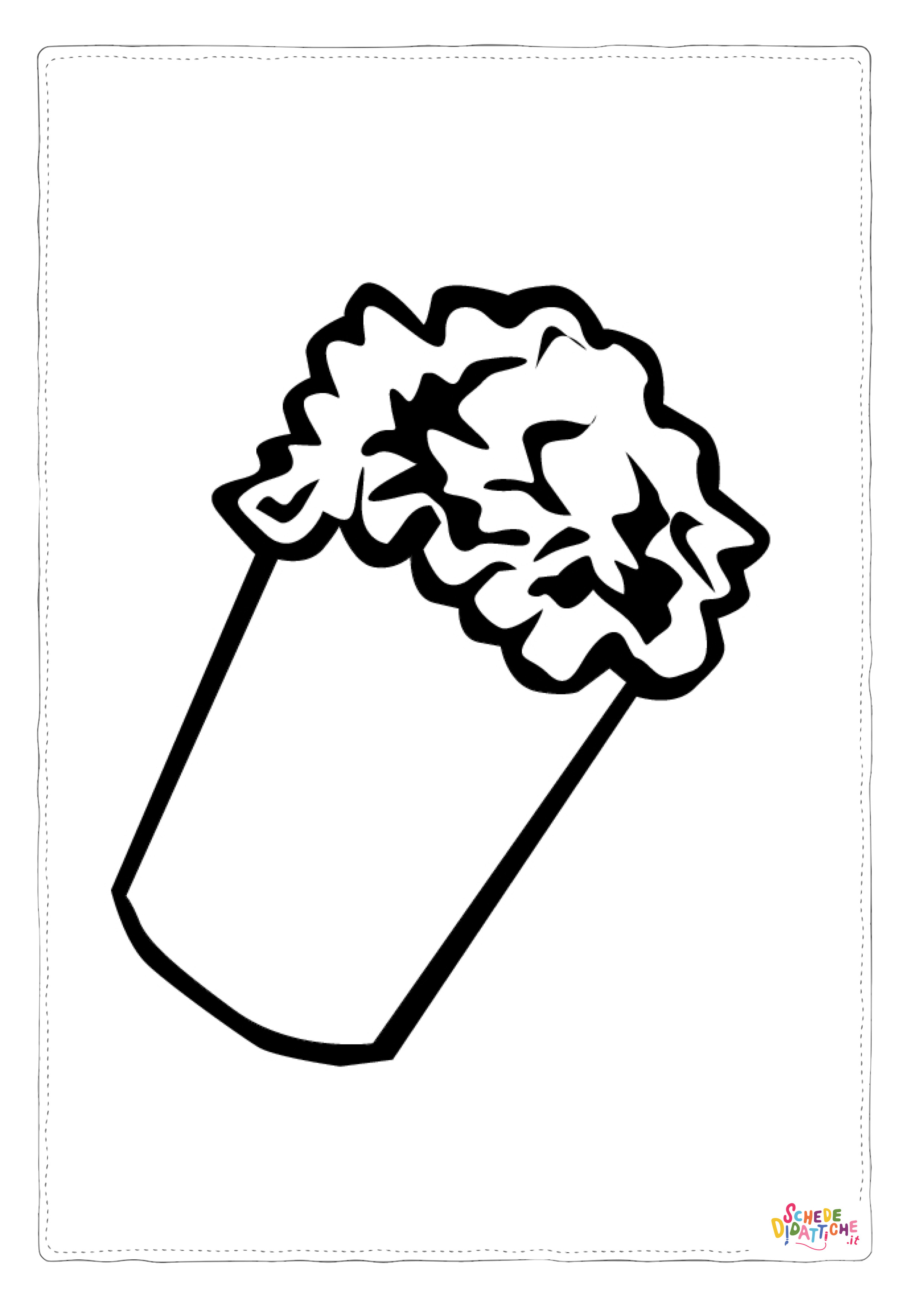 Disegno "Disegno di dolce da stampare e colorare 10" Disegno di dolce da stampare e colorare 10