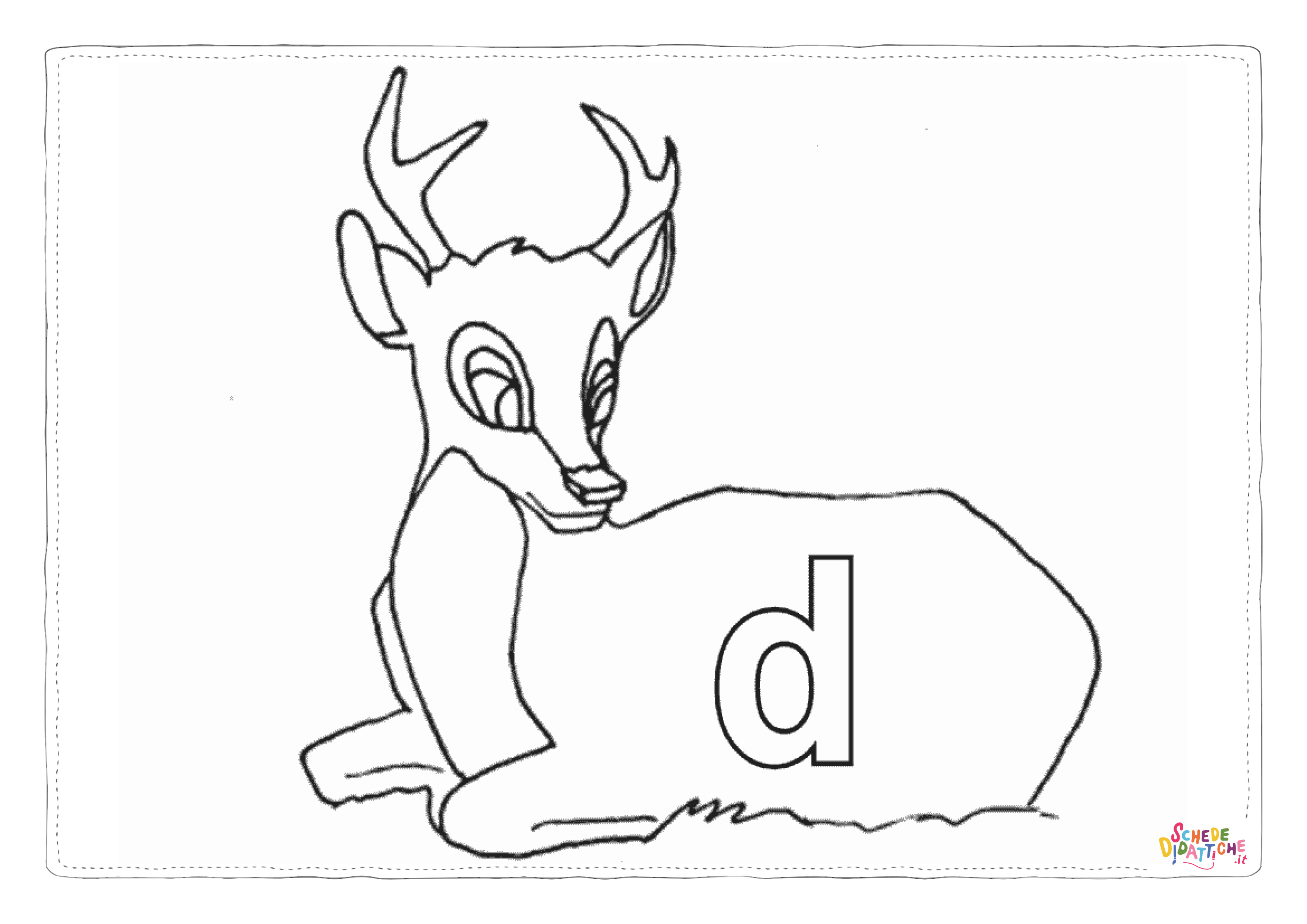 Disegno "Disegno di lettera dell'alfabeto da stampare e colorare 117" Disegno di lettera dell'alfabeto da stampare e colorare 117