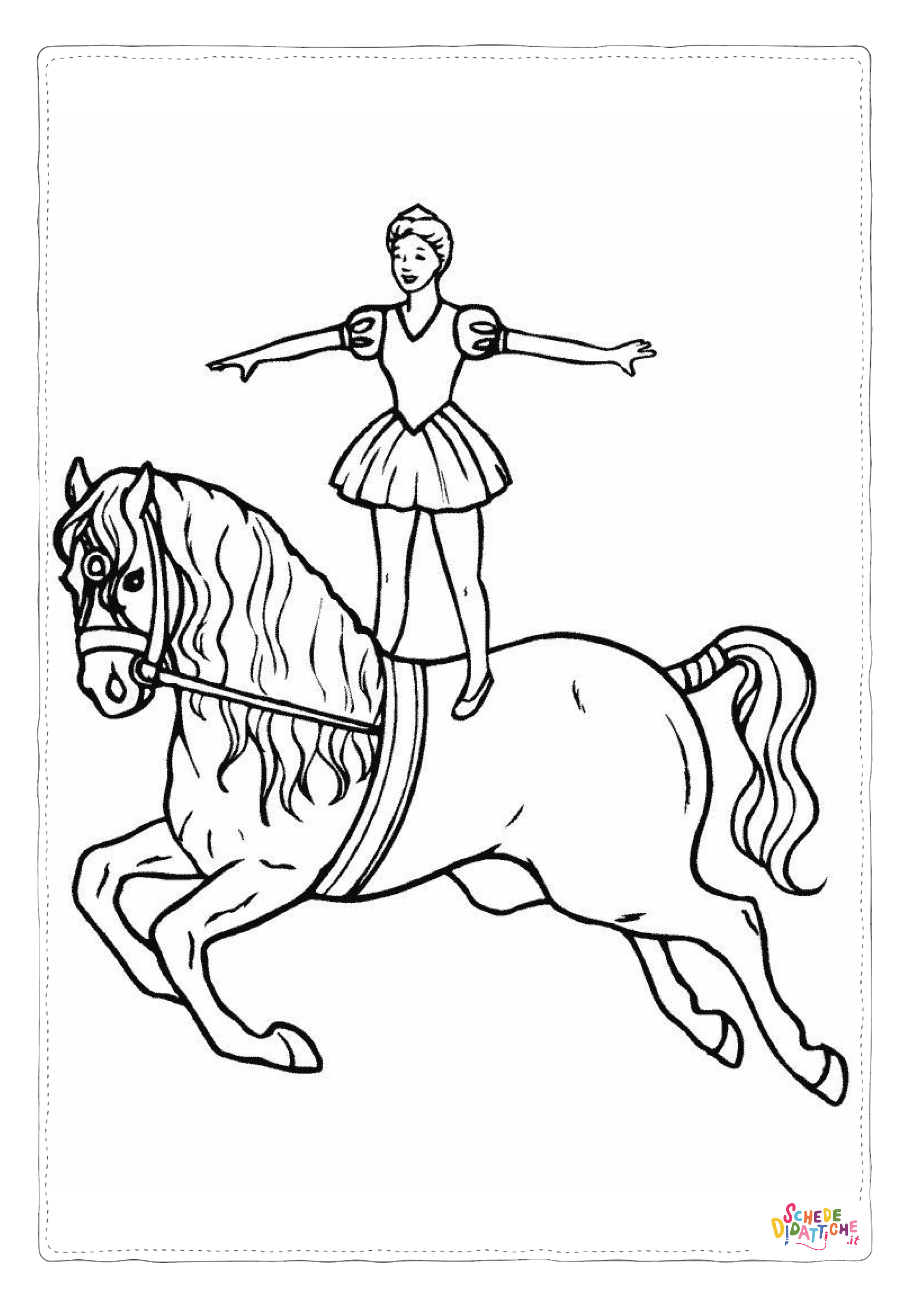 Disegno di circense da stampare e colorare 25