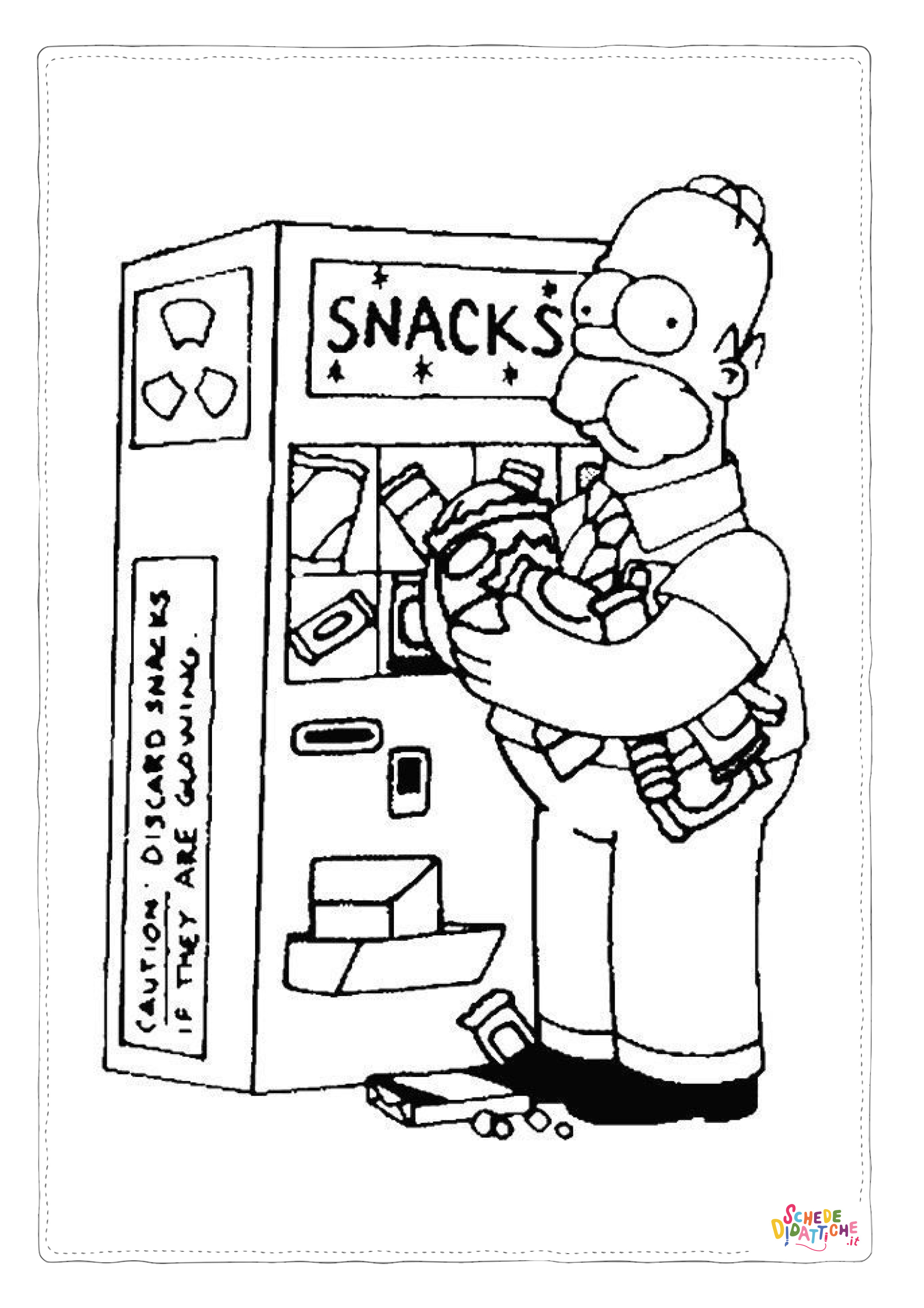 Disegno "Disegno di I Simpson da stampare e colorare 80" Disegno di I Simpson da stampare e colorare 80