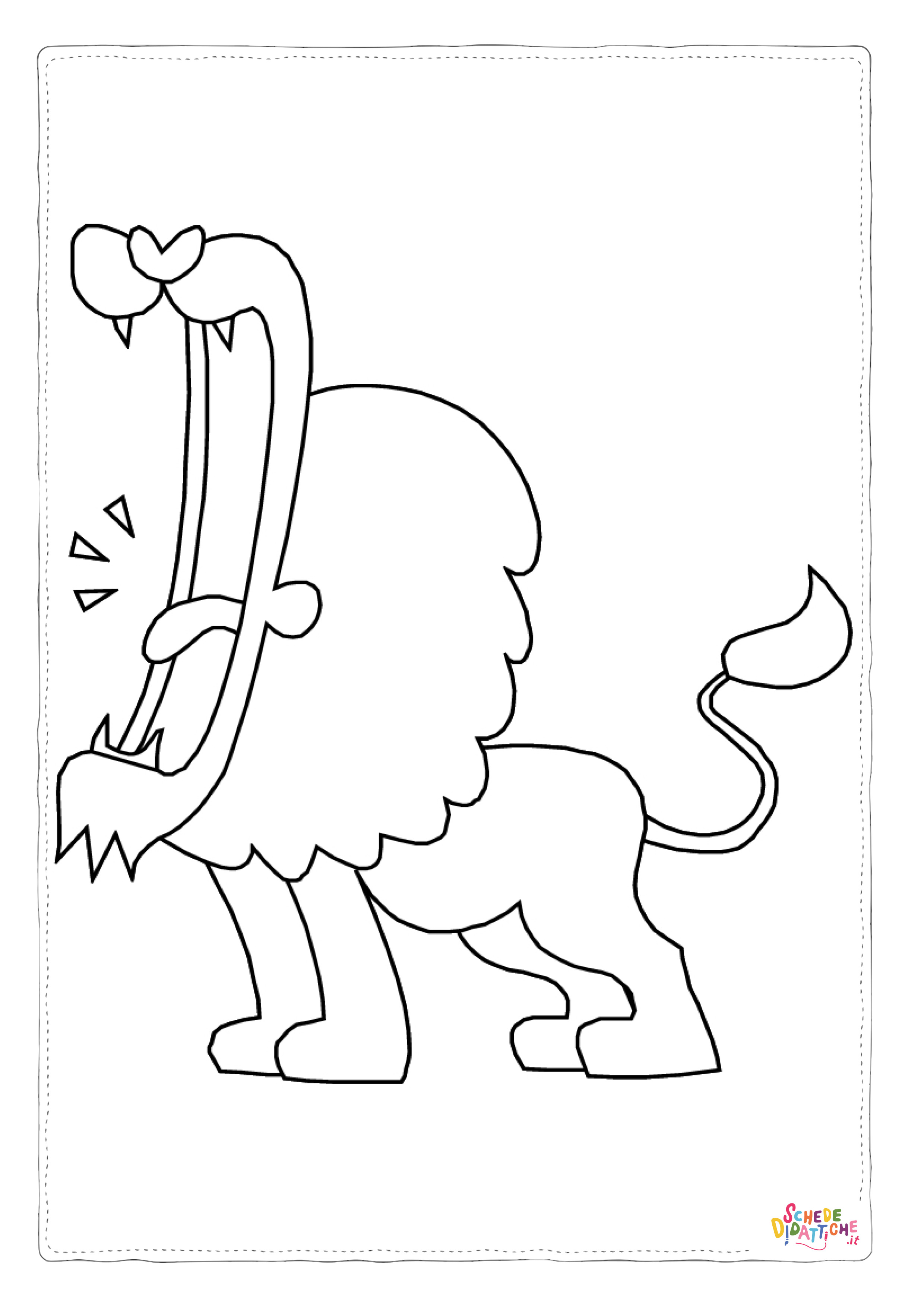 Disegno "Disegno di leone da stampare e colorare 30" Disegno di leone da stampare e colorare 30