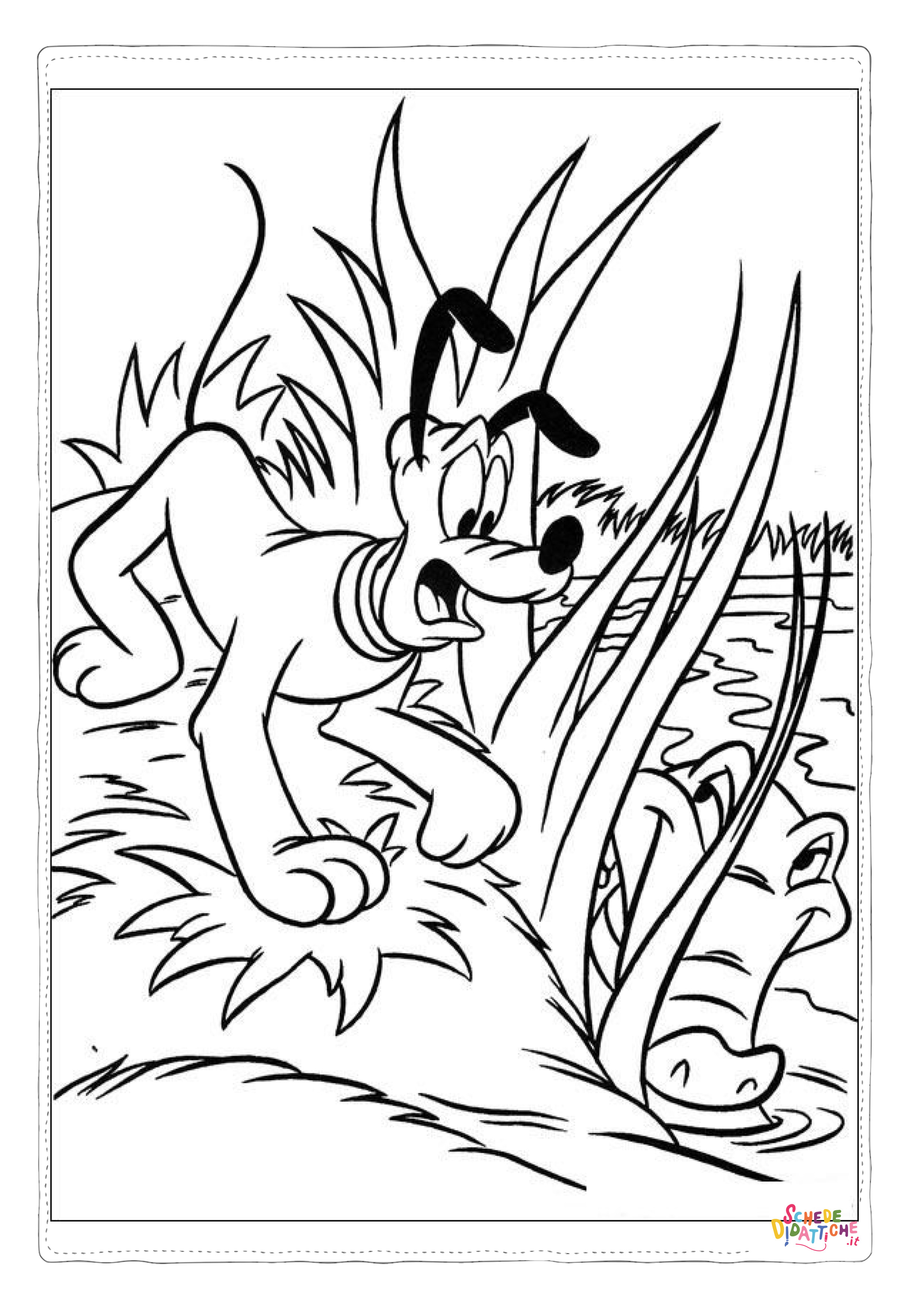 Disegno "Disegno di Pluto da stampare e colorare 21" Disegno di Pluto da stampare e colorare 21