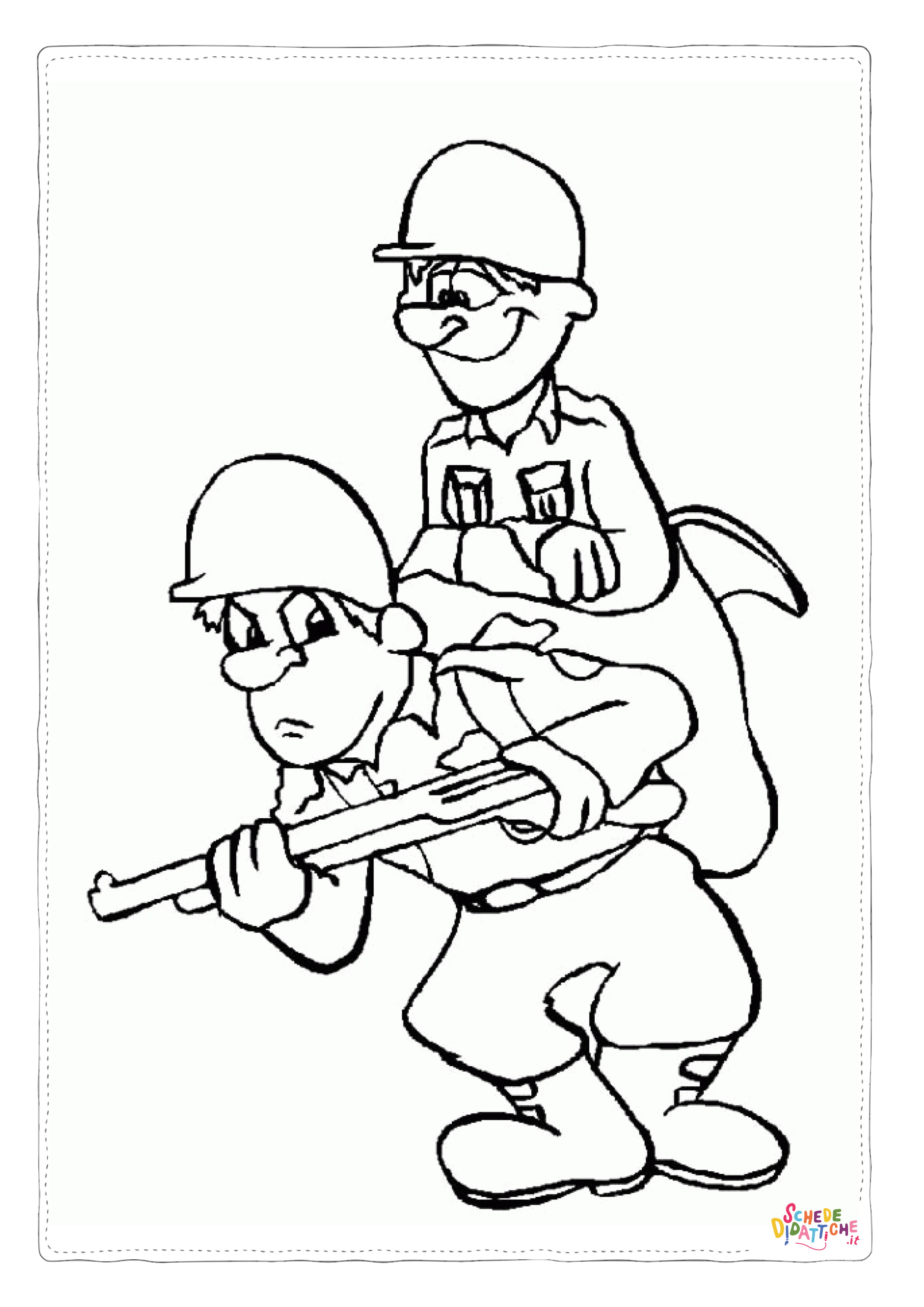 Disegno di soldato da stampare e colorare 31