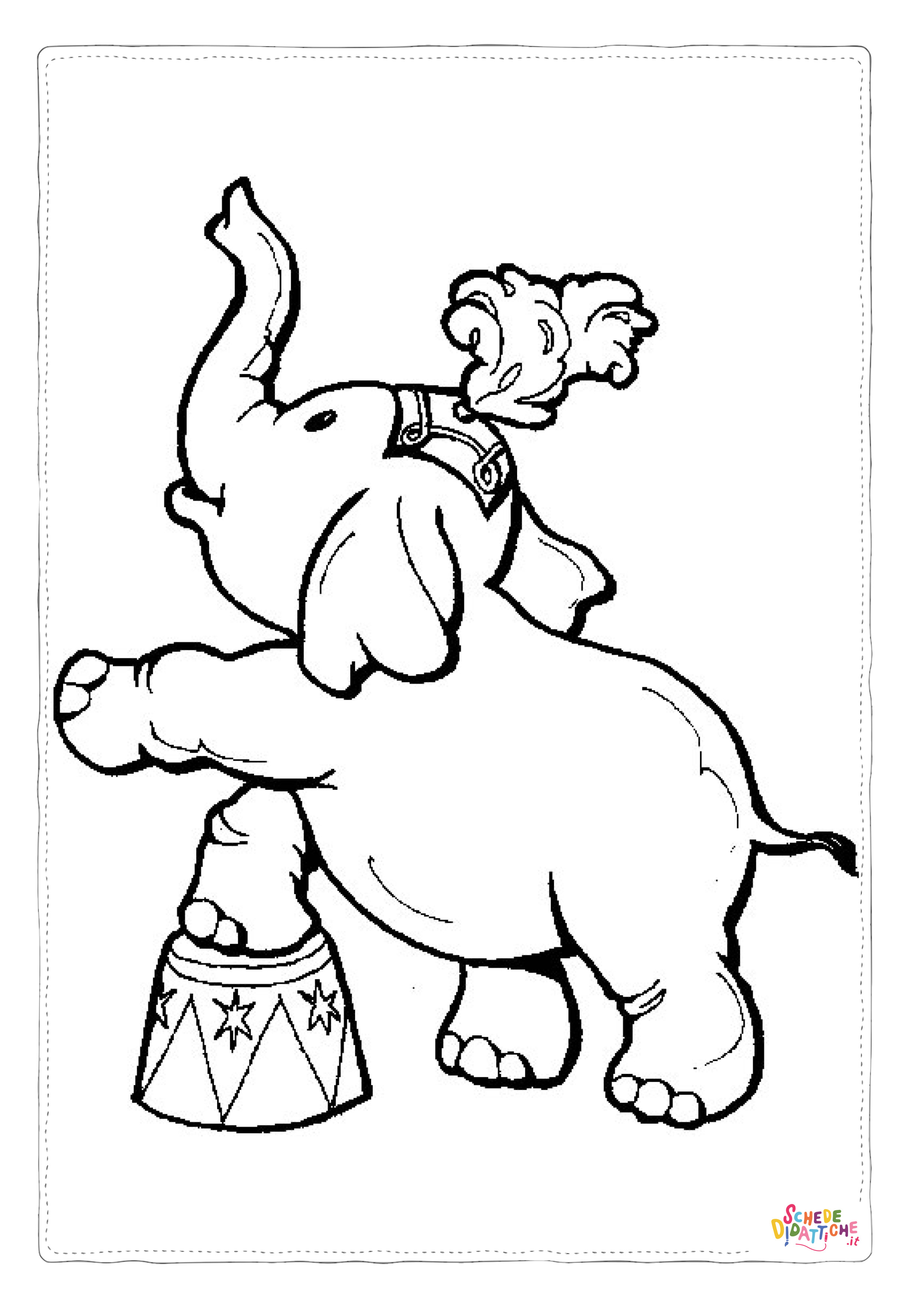 Disegno di circense da stampare e colorare 8