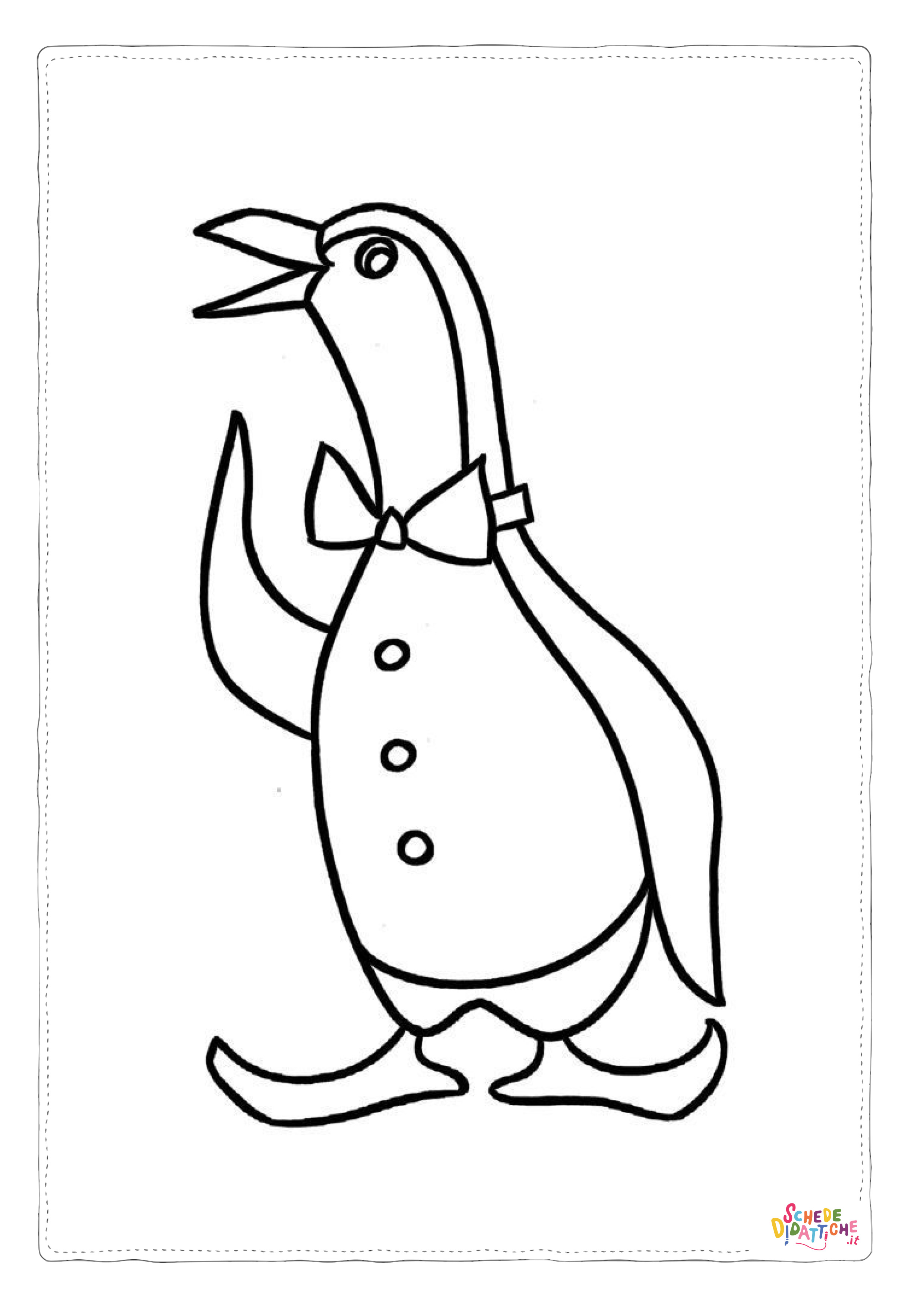 Disegno di pinguino da stampare e colorare 62