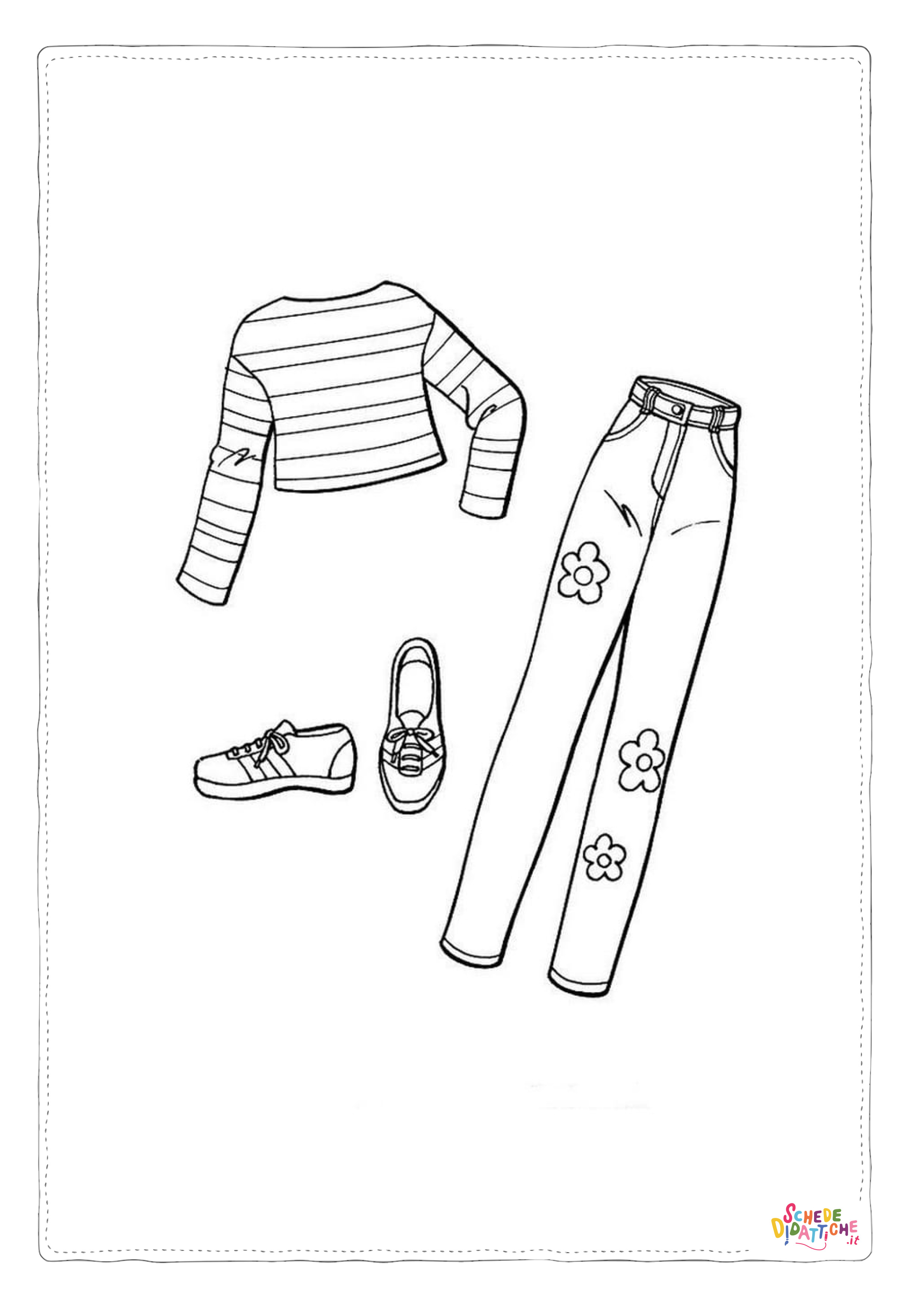 Disegno "Disegno di vestito da donna da stampare e colorare" Disegno di vestito da donna da stampare e colorare