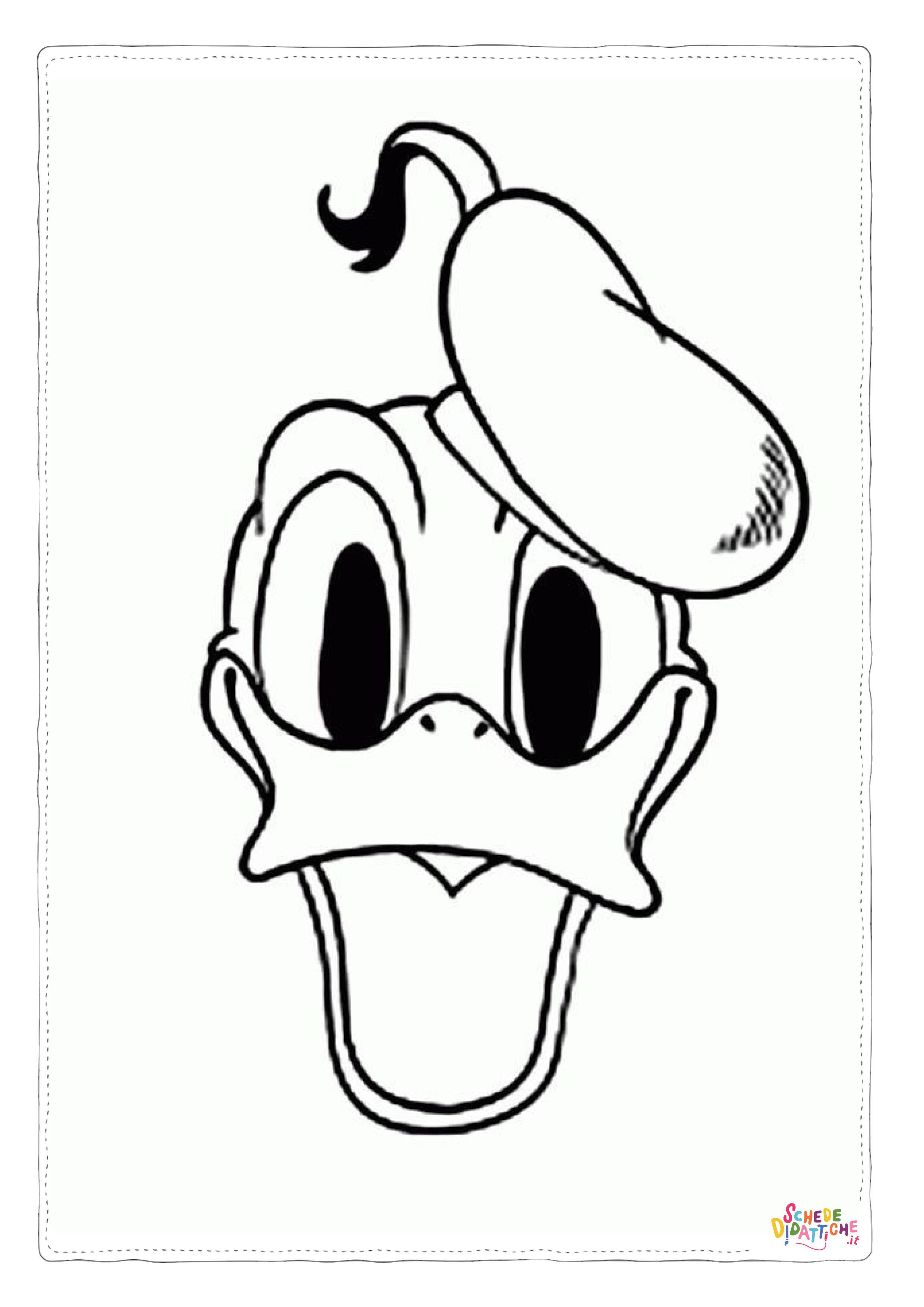 Disegno "Disegno di Paperino da stampare e colorare 97" Disegno di Paperino da stampare e colorare 97