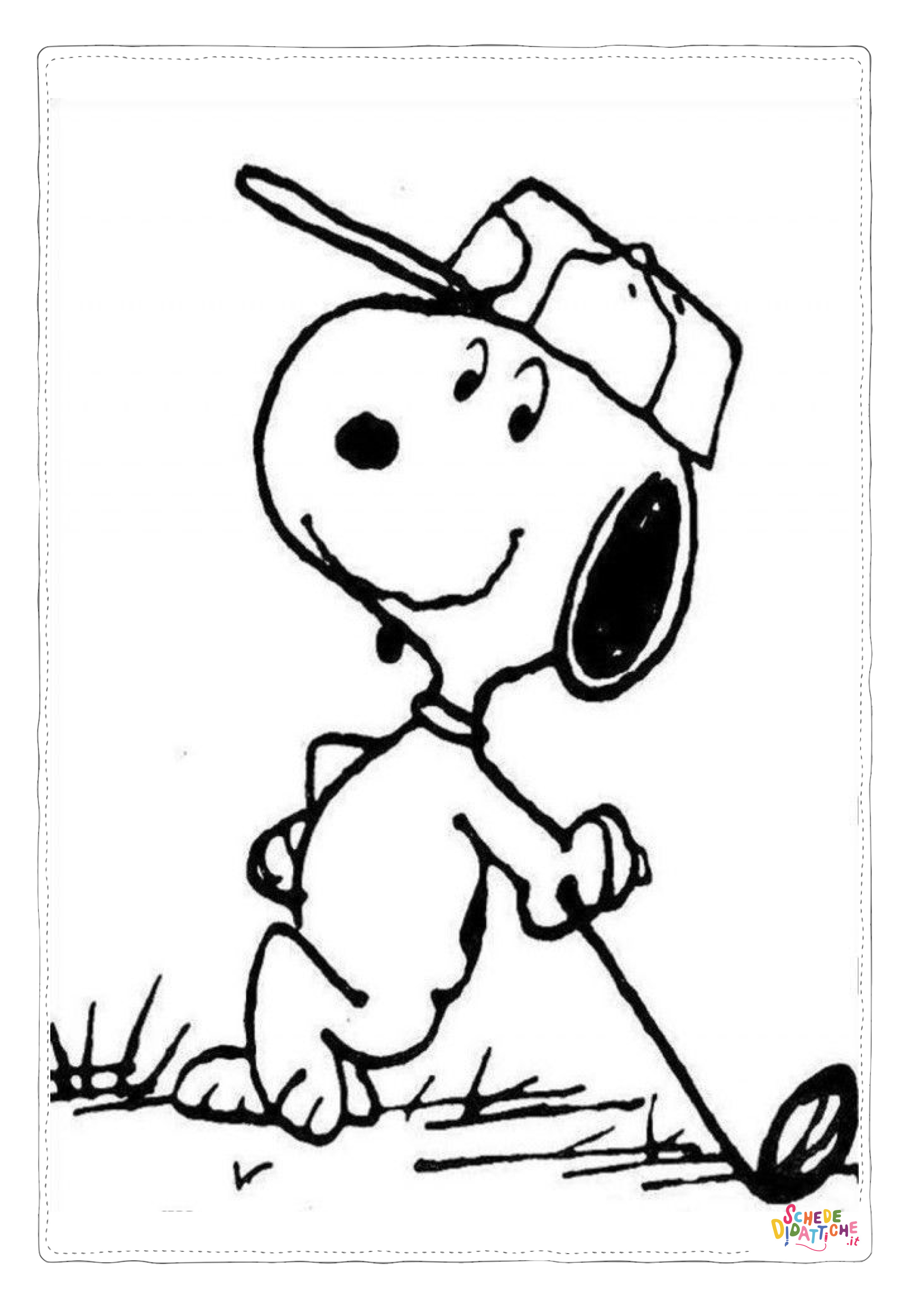 Disegno "Disegno di Snoopy da stampare e colorare 68" Disegno di Snoopy da stampare e colorare 68