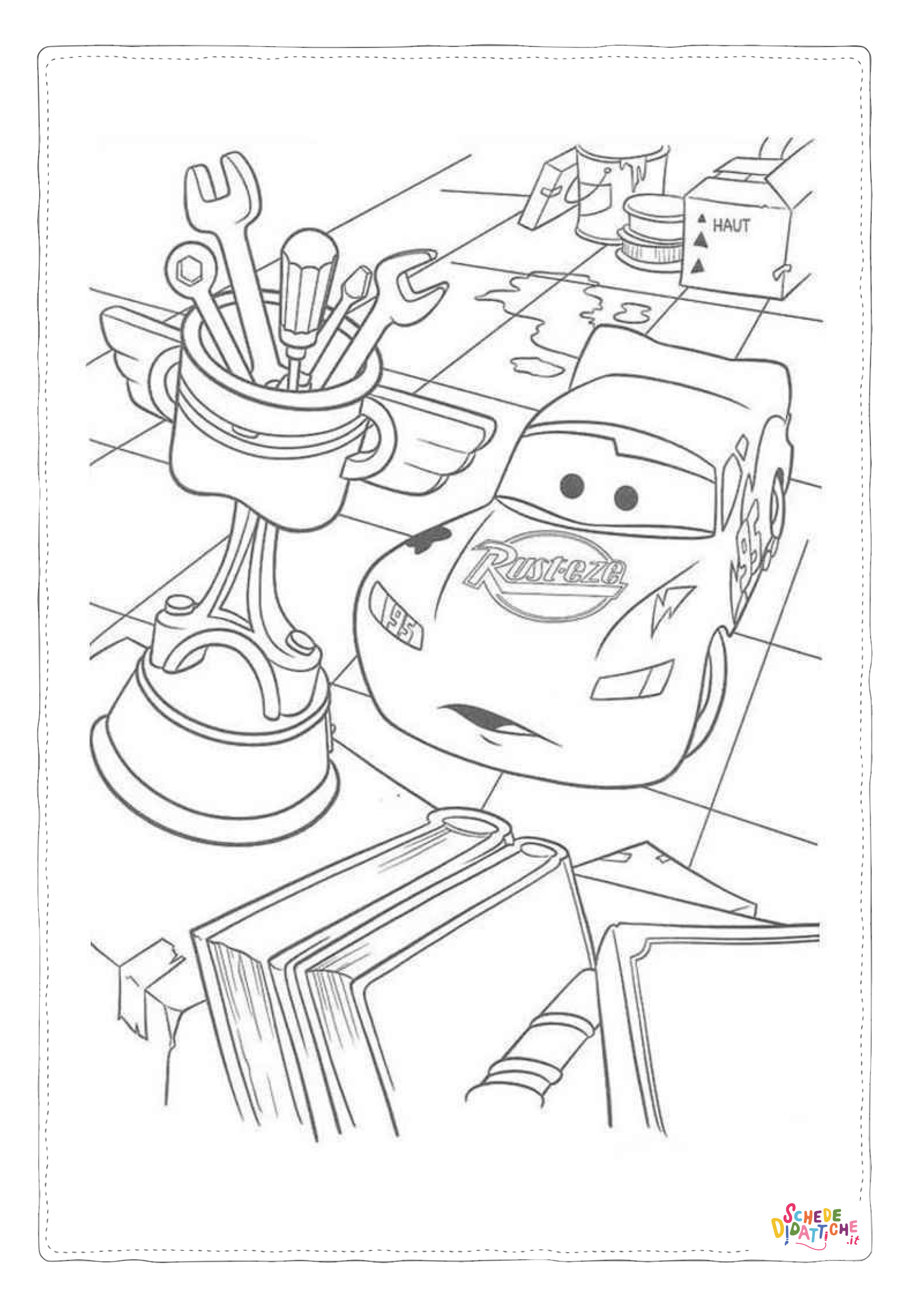 Disegno "Disegno di Cars da stampare e colorare 256" Disegno di Cars da stampare e colorare 256