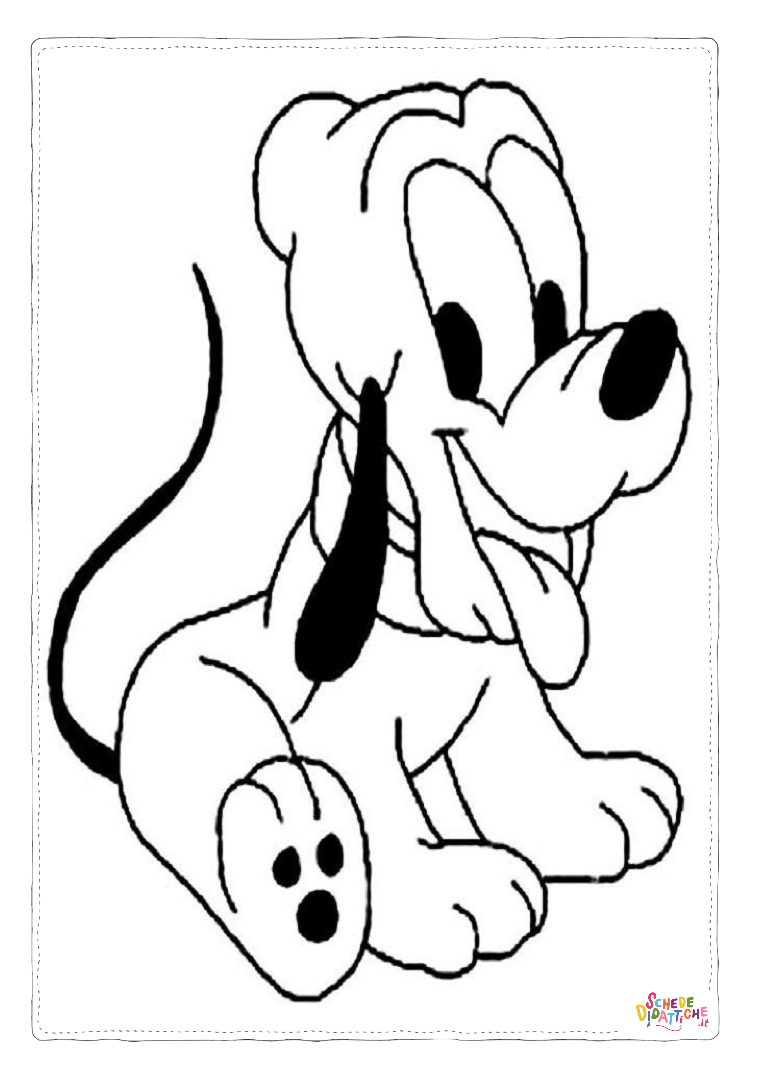 Disegno "Disegno di Pluto da stampare e colorare 47" Disegno di Pluto da stampare e colorare 47