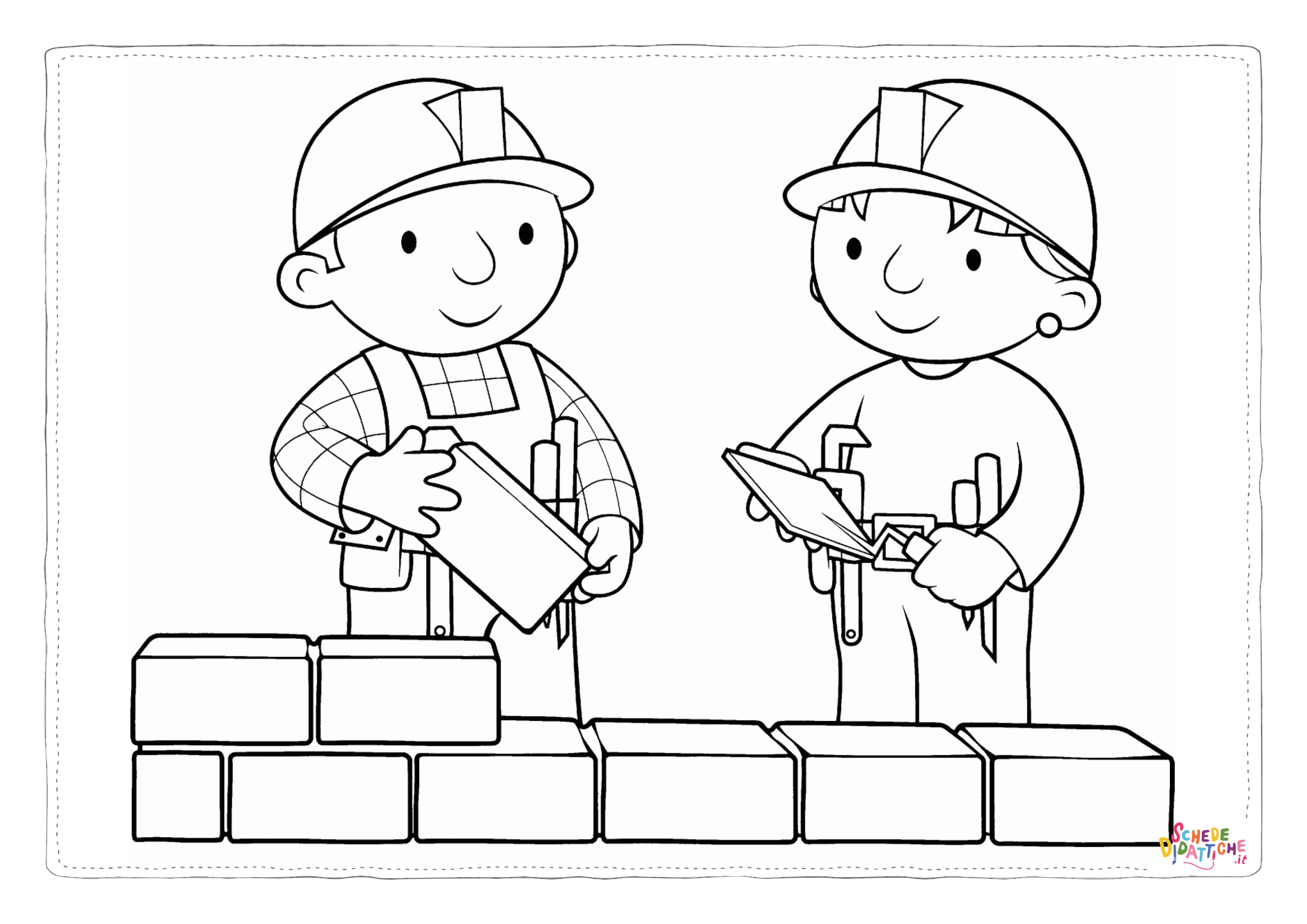 Disegno "Disegno di Bob aggiustatutto da stampare e colorare 1" Disegno di Bob aggiustatutto da stampare e colorare 1