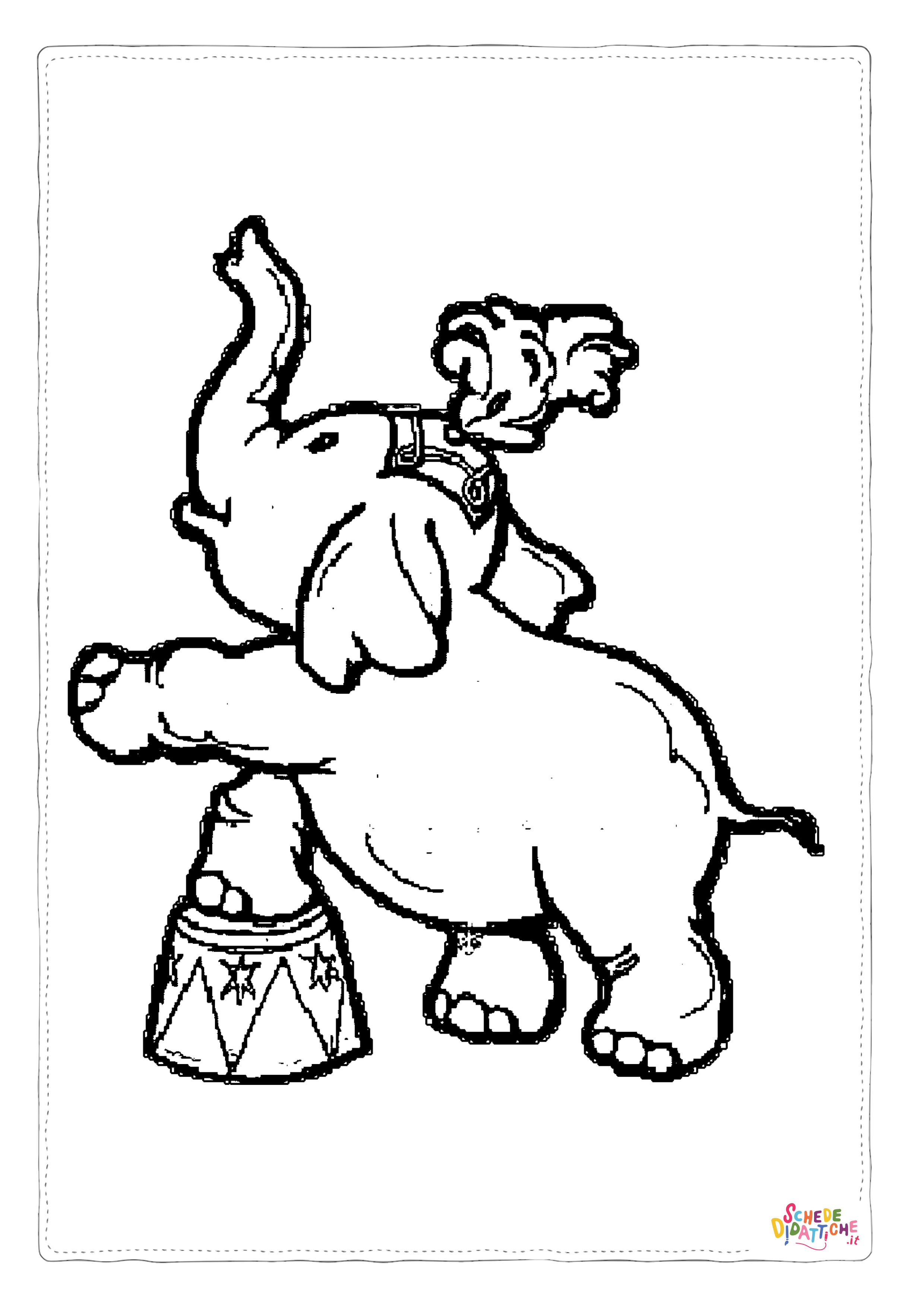 Disegno "Disegno di Dumbo da stampare e colorare 54" Disegno di Dumbo da stampare e colorare 54