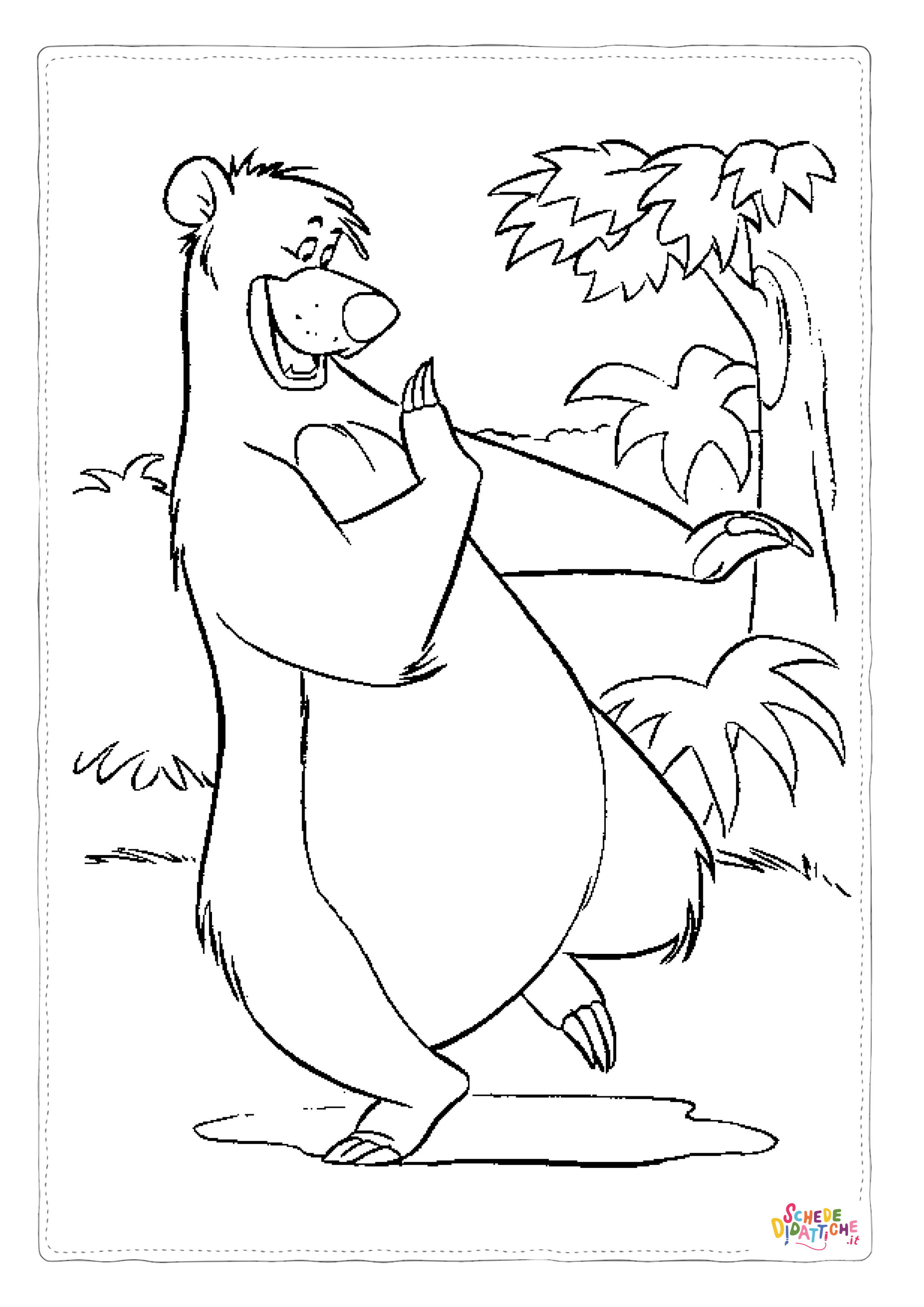 Disegno "Disegno di Il libro della giungla da stampare e colorare 9" Disegno di Il libro della giungla da stampare e colorare 9