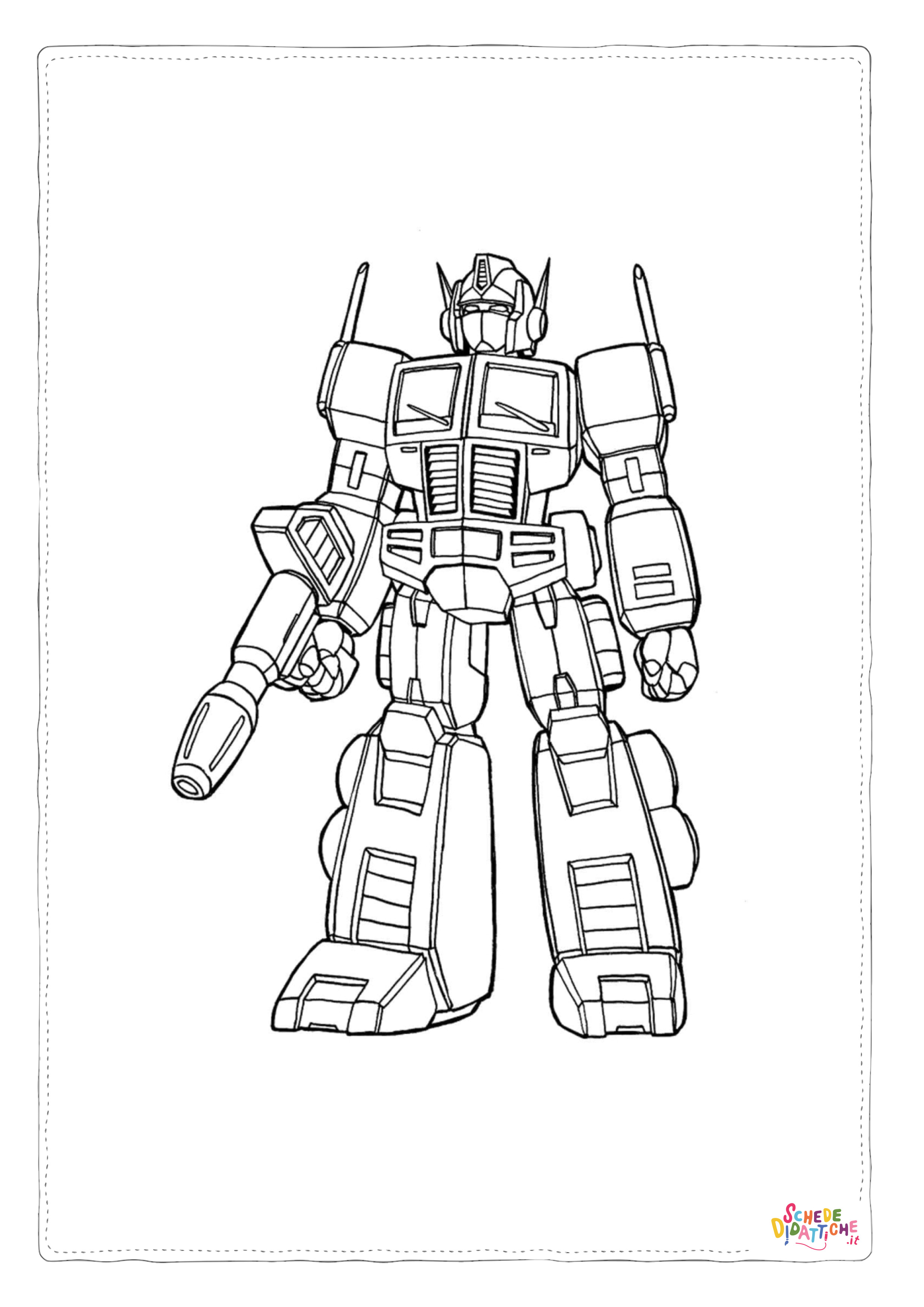 Disegno di Transformers da stampare e colorare 66