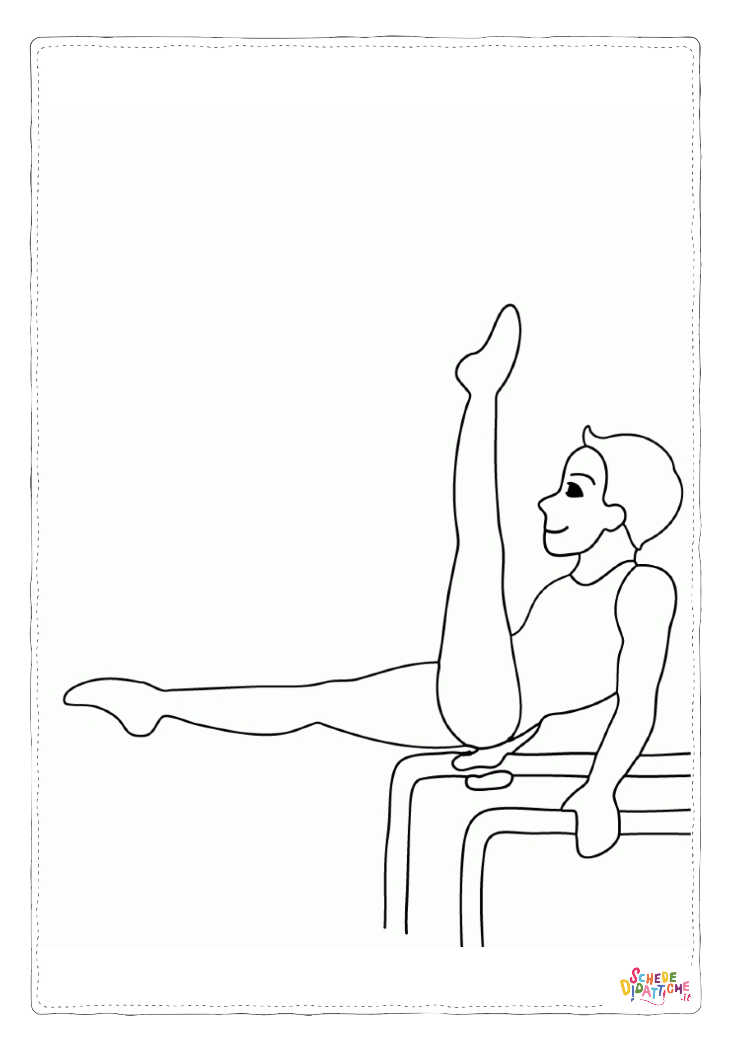 Disegno "Disegno di ginnastica da stampare e colorare 3" Disegno di ginnastica da stampare e colorare 3