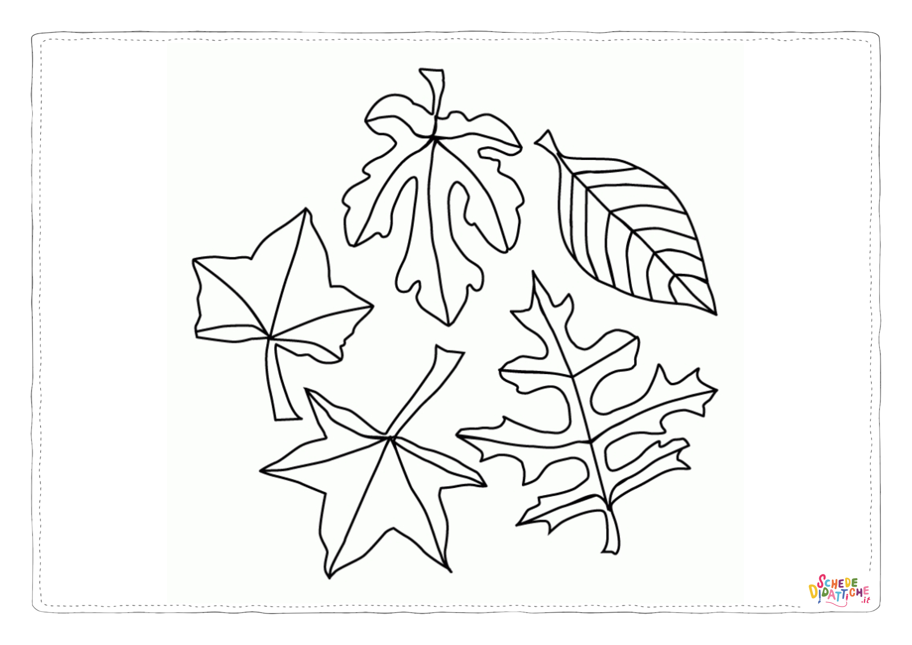 Disegno "Disegno di foglia da stampare e colorare 76" Disegno di foglia da stampare e colorare 76