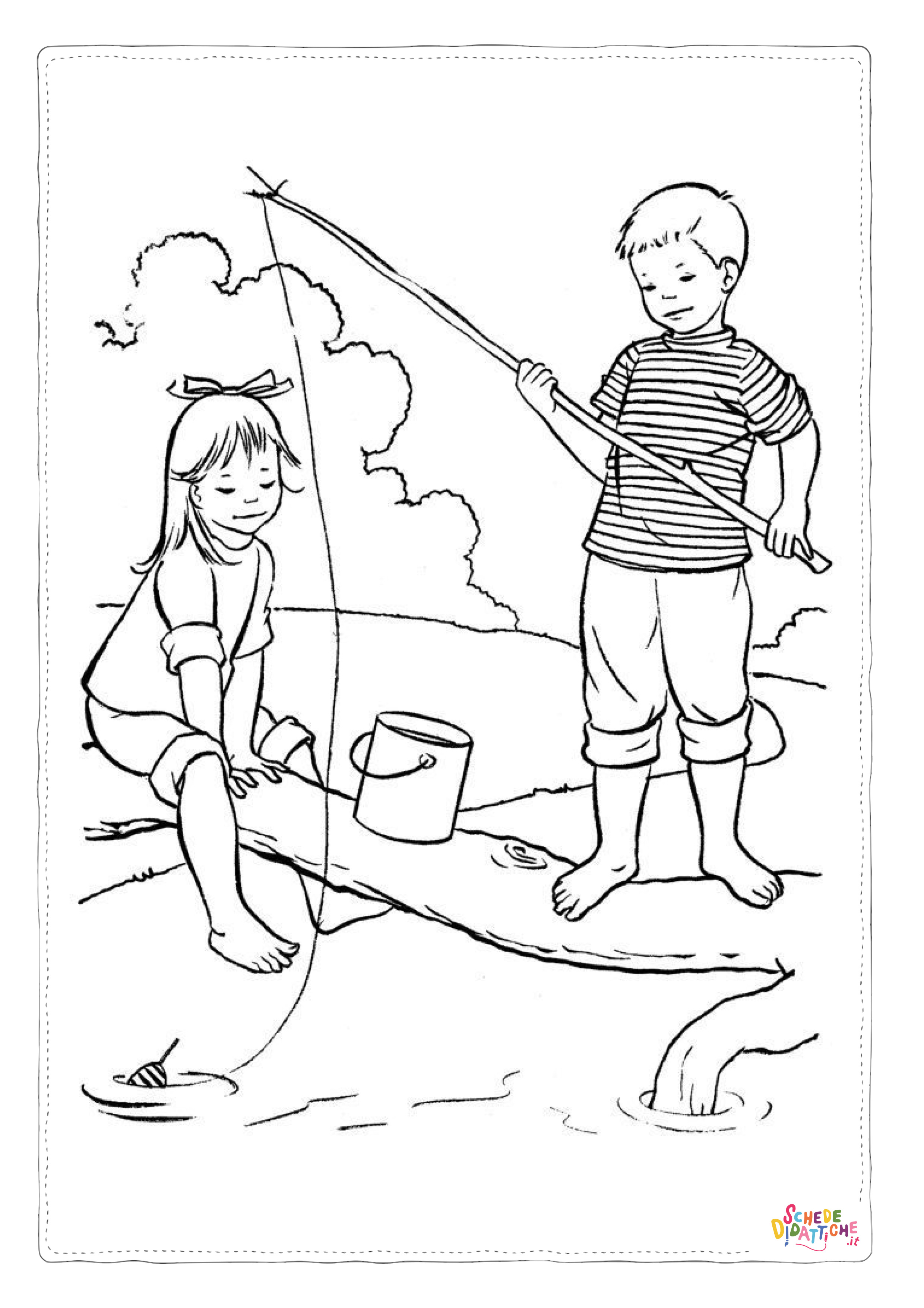 Disegno "Disegno di mare da stampare e colorare 152" Disegno di mare da stampare e colorare 152