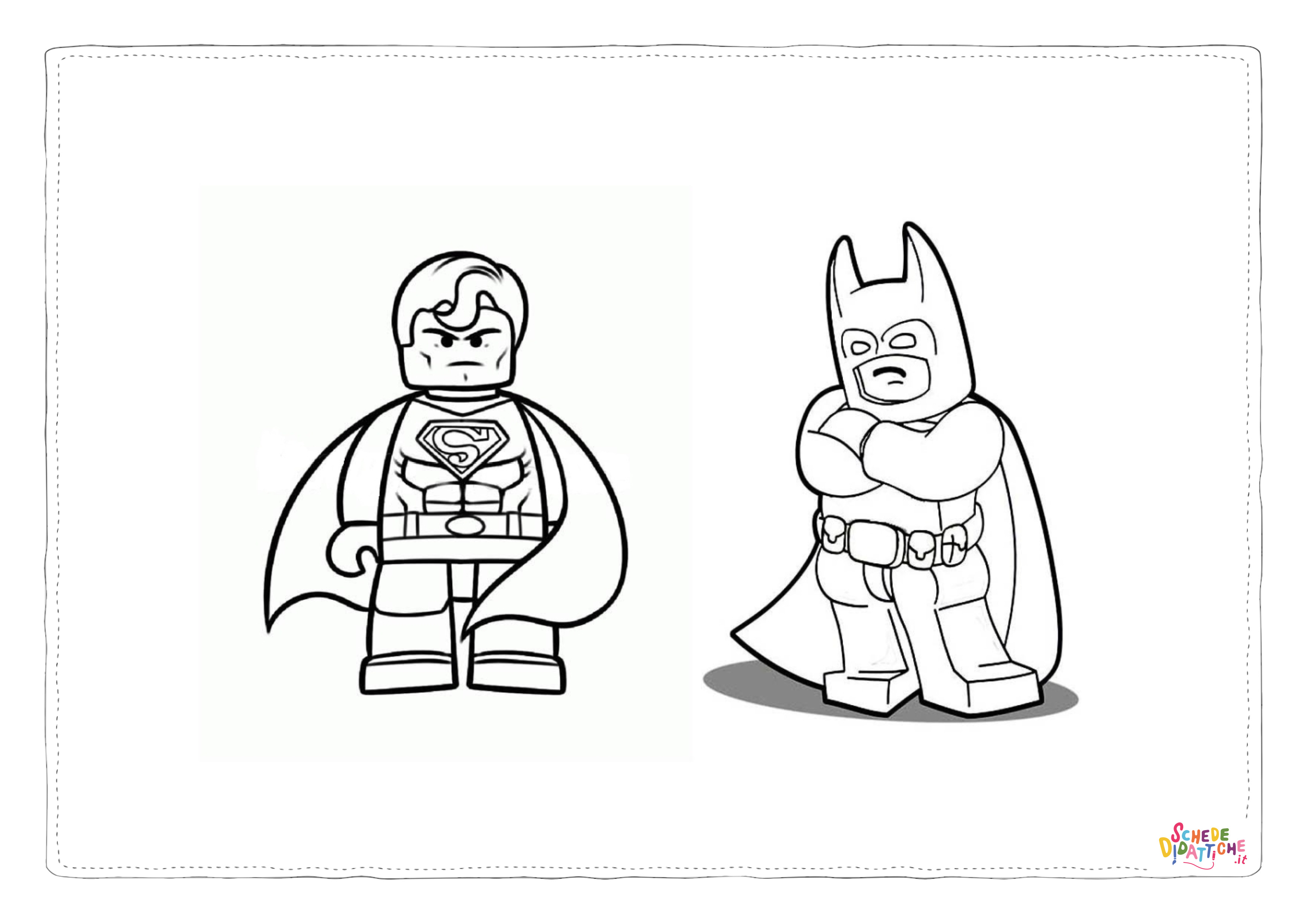 Disegno di LEGO Batman da stampare e colorare 1