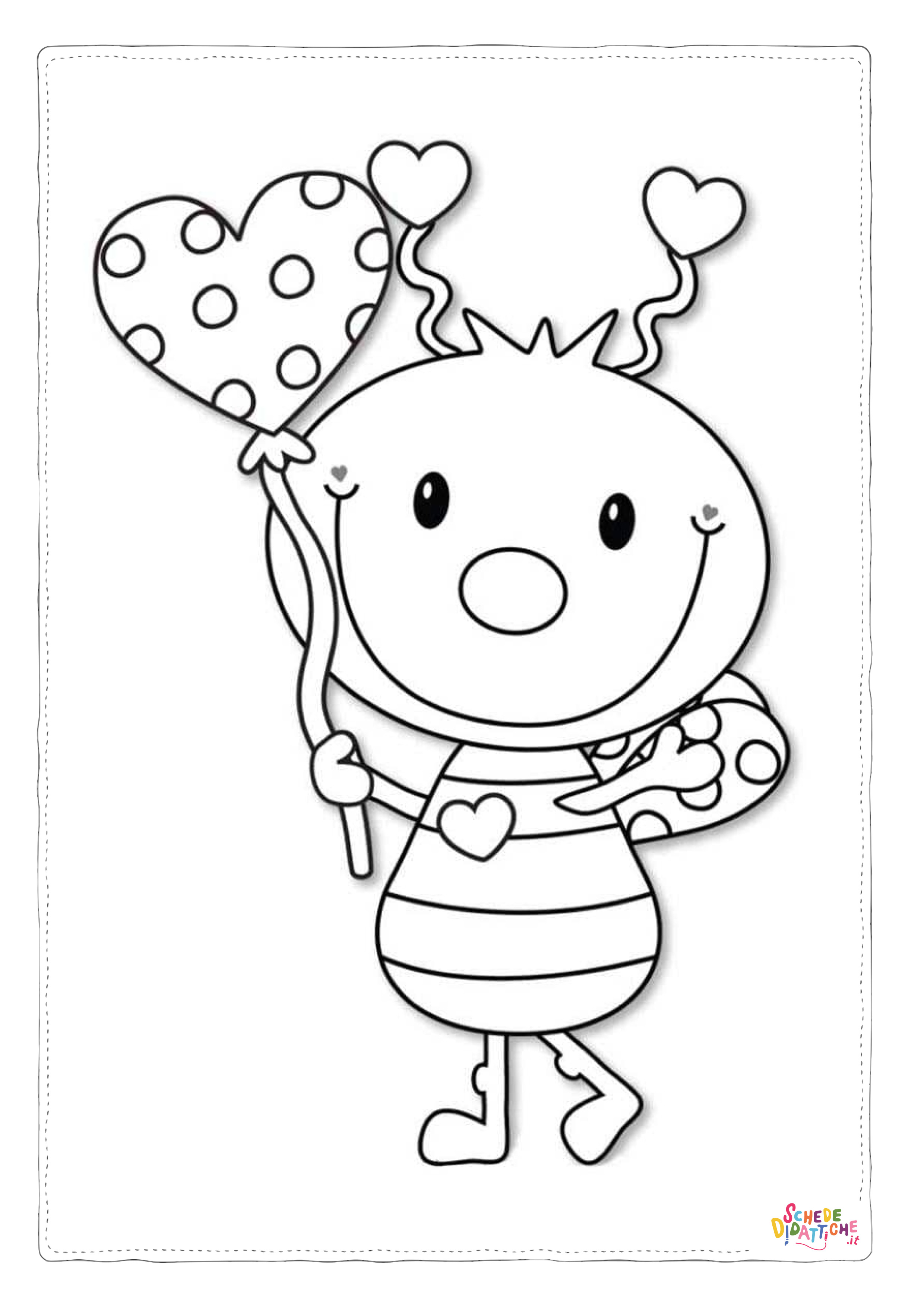 Disegno "Disegno di palloncino da stampare e colorare 21" Disegno di palloncino da stampare e colorare 21
