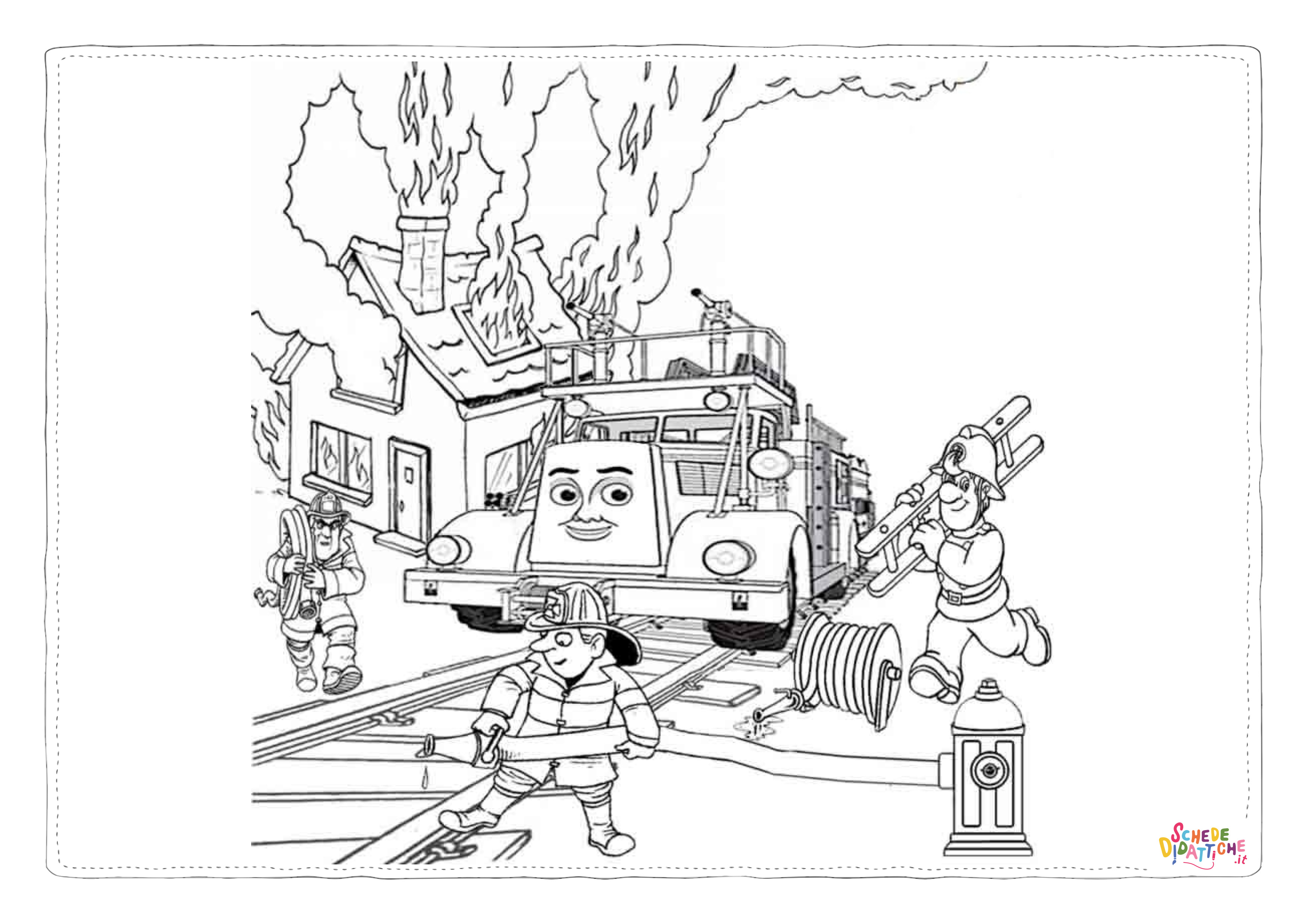 Disegno di Trenino Thomas da stampare e colorare 25