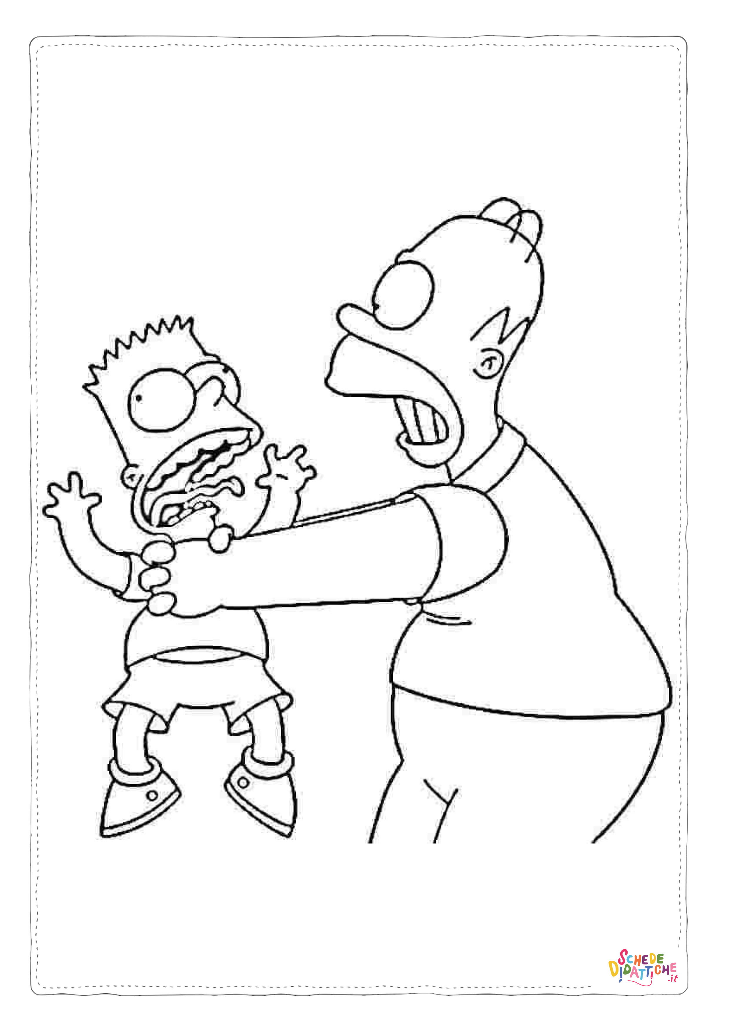 Disegno di I Simpson da stampare e colorare 60