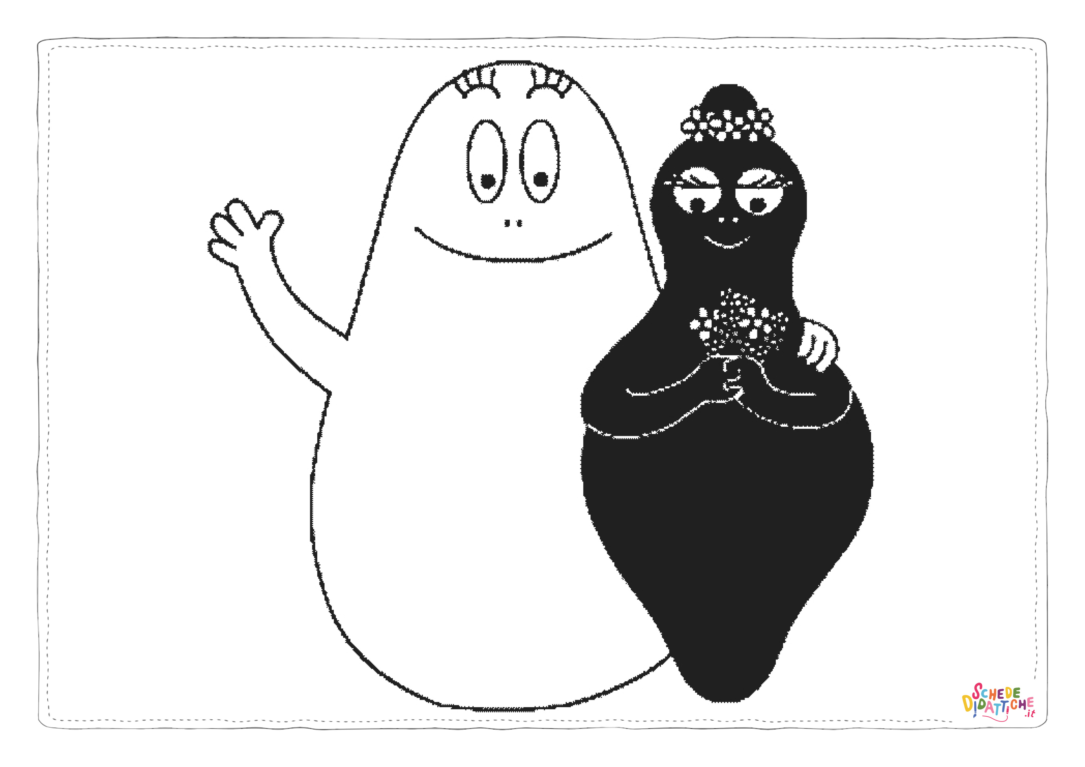 Disegno di Barbapap da stampare e colorare 22