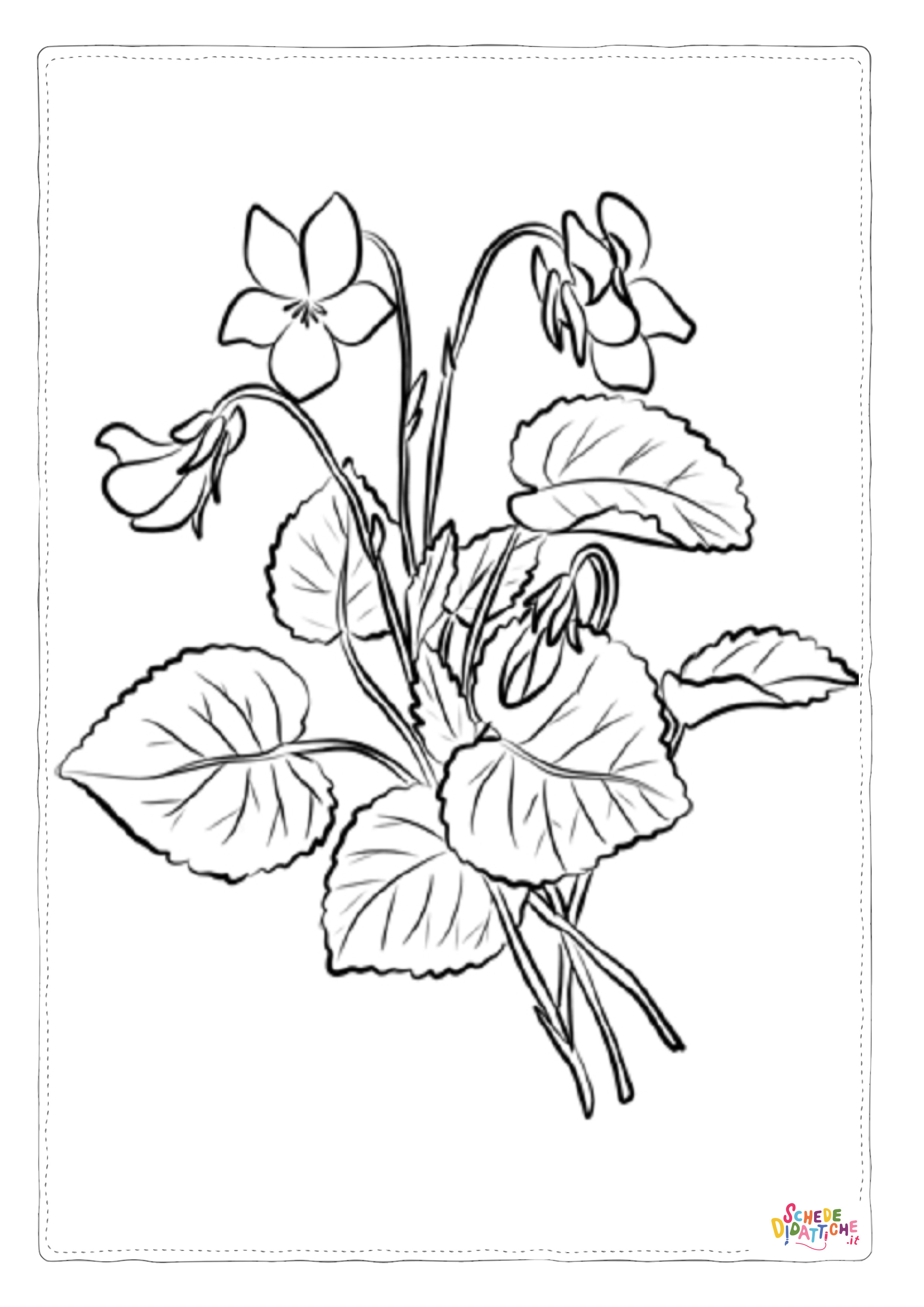 Disegno "Disegno di fiore da stampare e colorare 270" Disegno di fiore da stampare e colorare 270