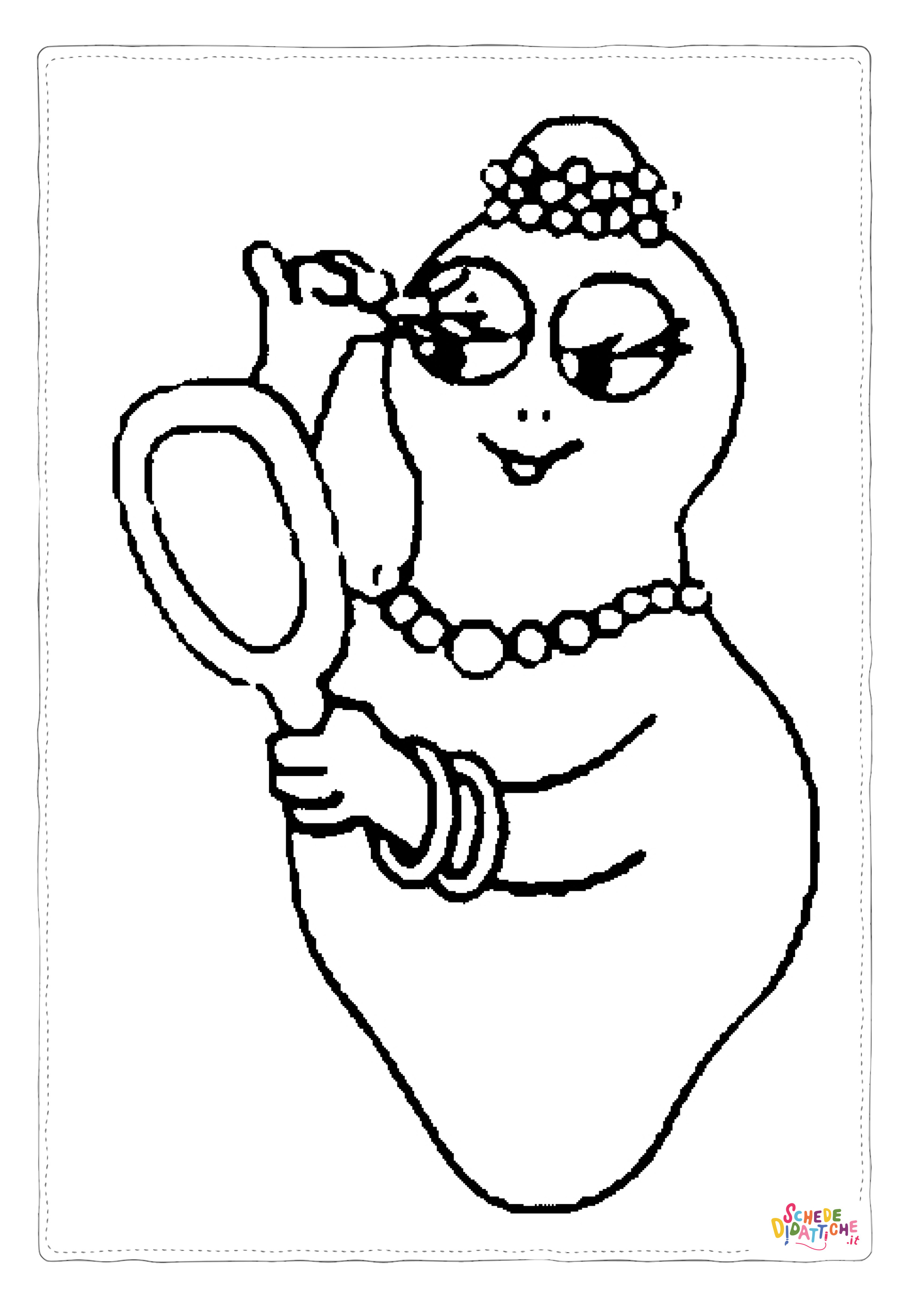 Disegno di Barbapap da stampare e colorare 24