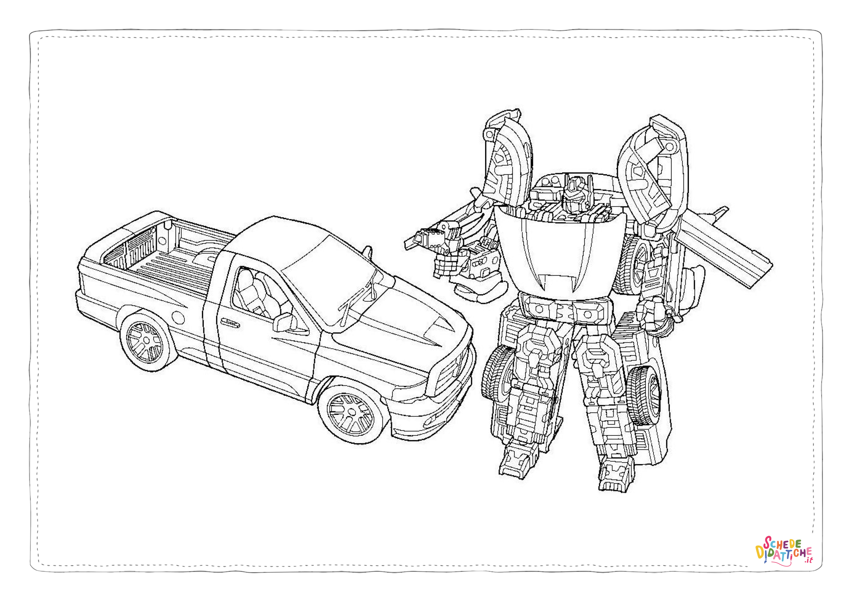 Disegno di Transformers da stampare e colorare 104