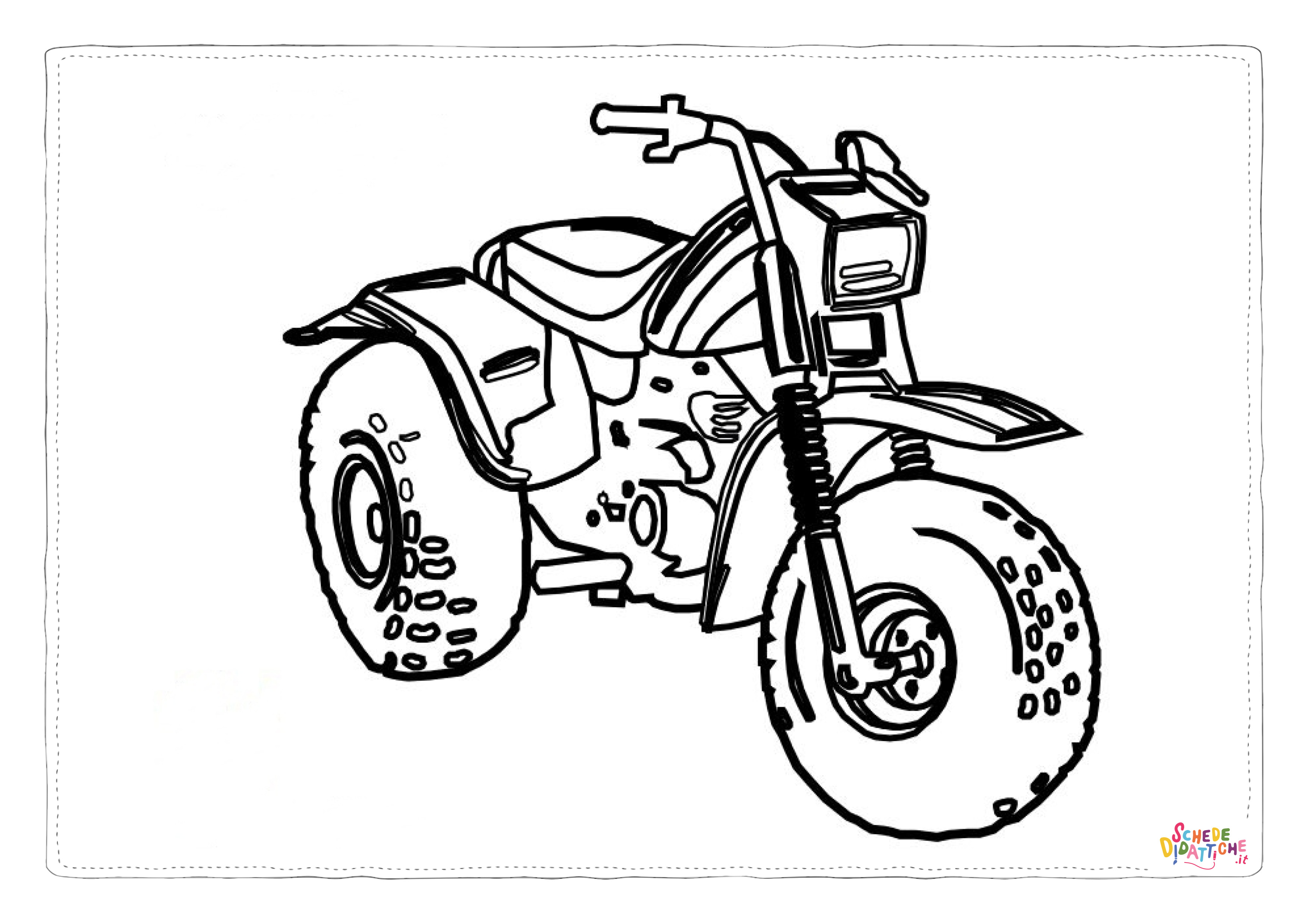 Disegno di trike da stampare e colorare