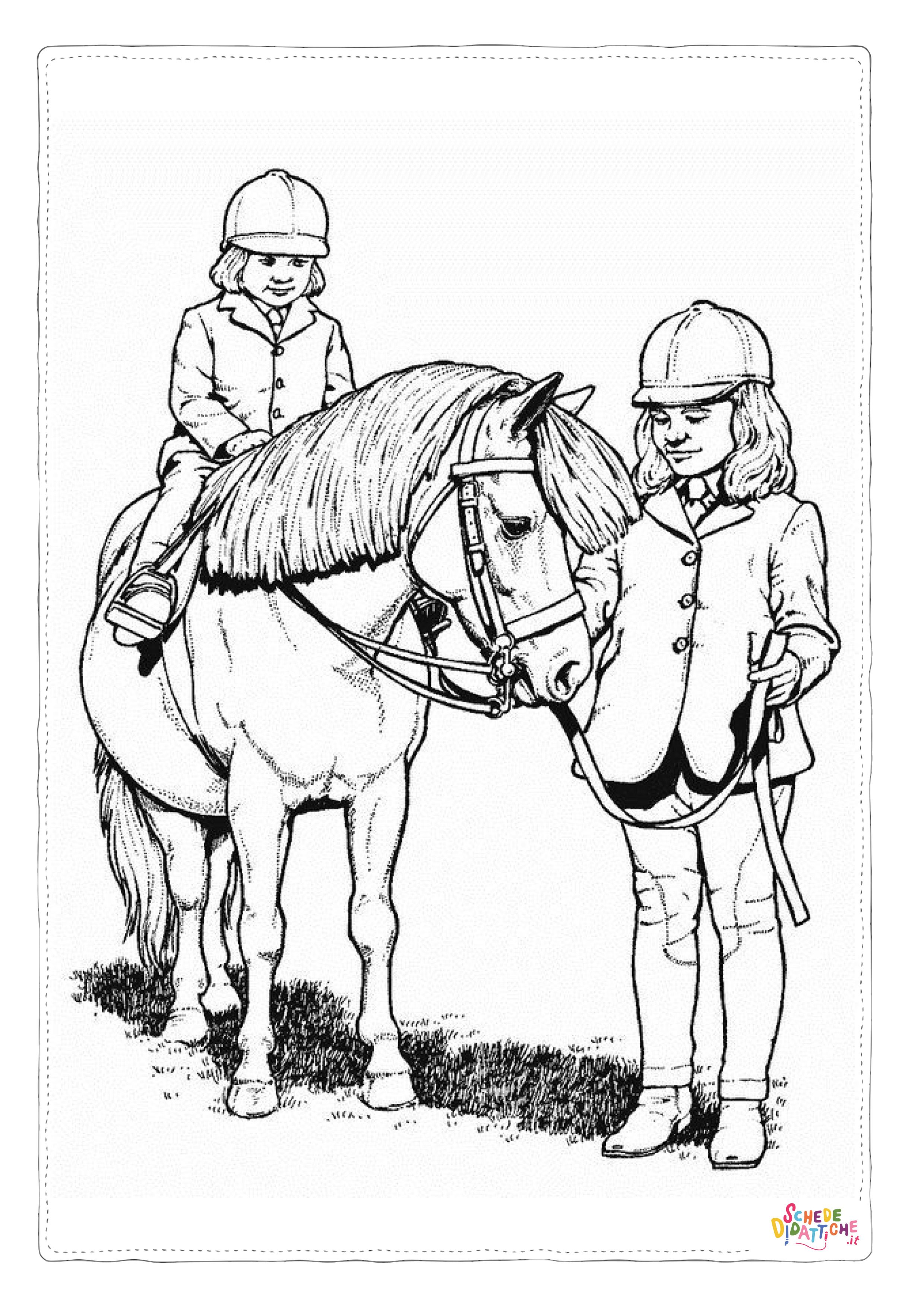 Disegno "Disegno di cavallo da stampare e colorare 237" Disegno di cavallo da stampare e colorare 237