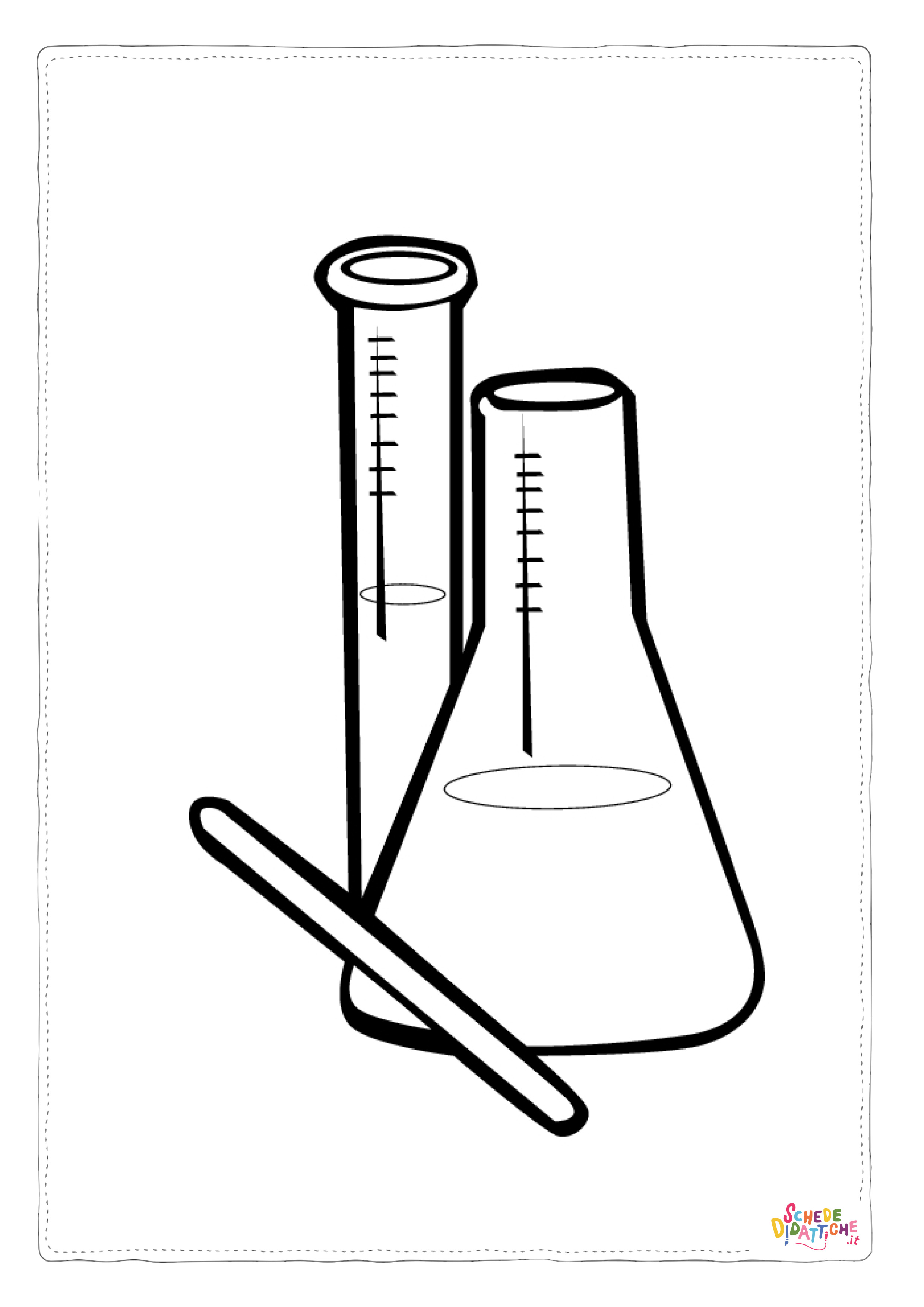 Disegno "Disegno di scienziato da stampare e colorare 4" Disegno di scienziato da stampare e colorare 4