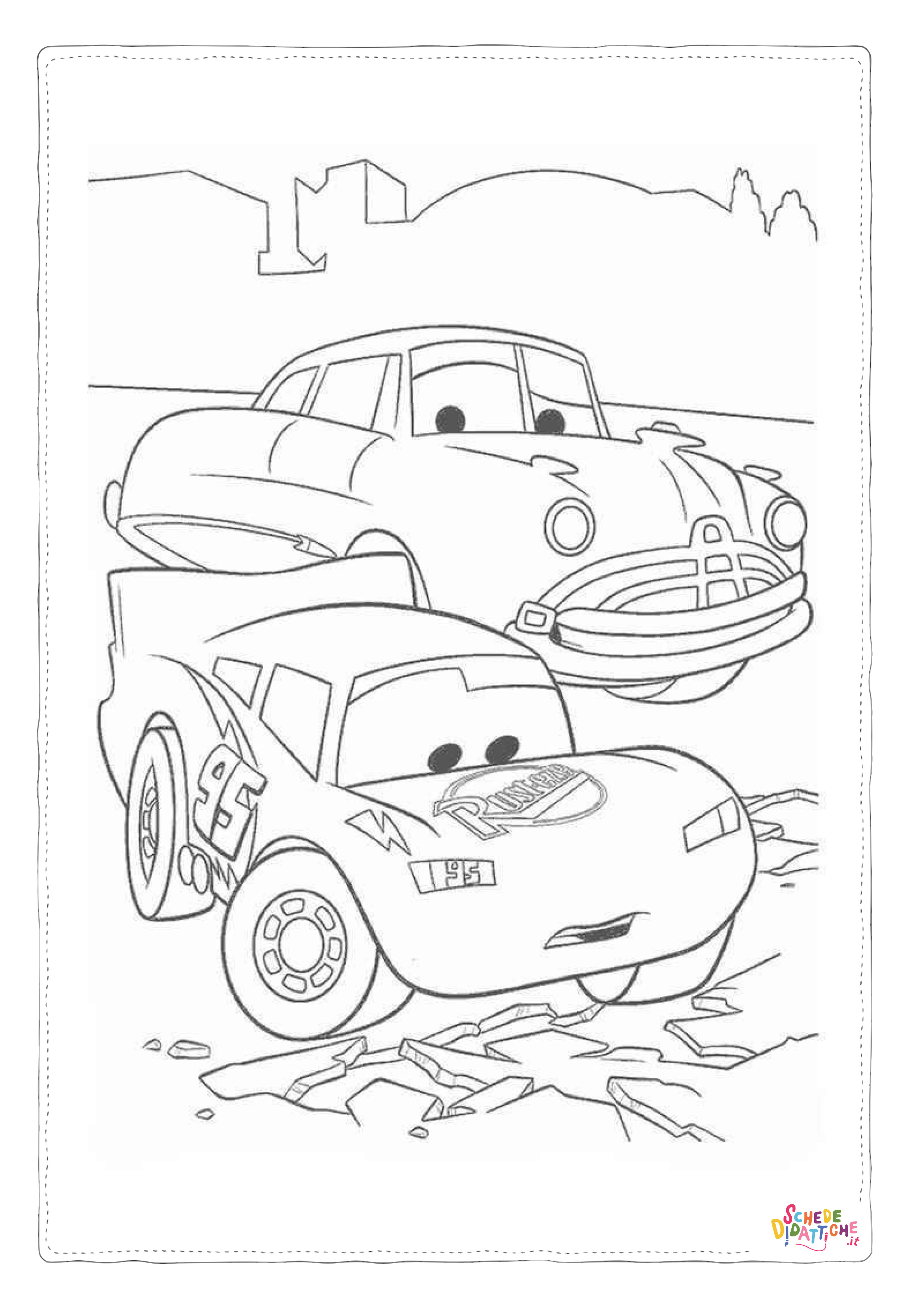 Disegno "Disegno di Cars da stampare e colorare 252" Disegno di Cars da stampare e colorare 252