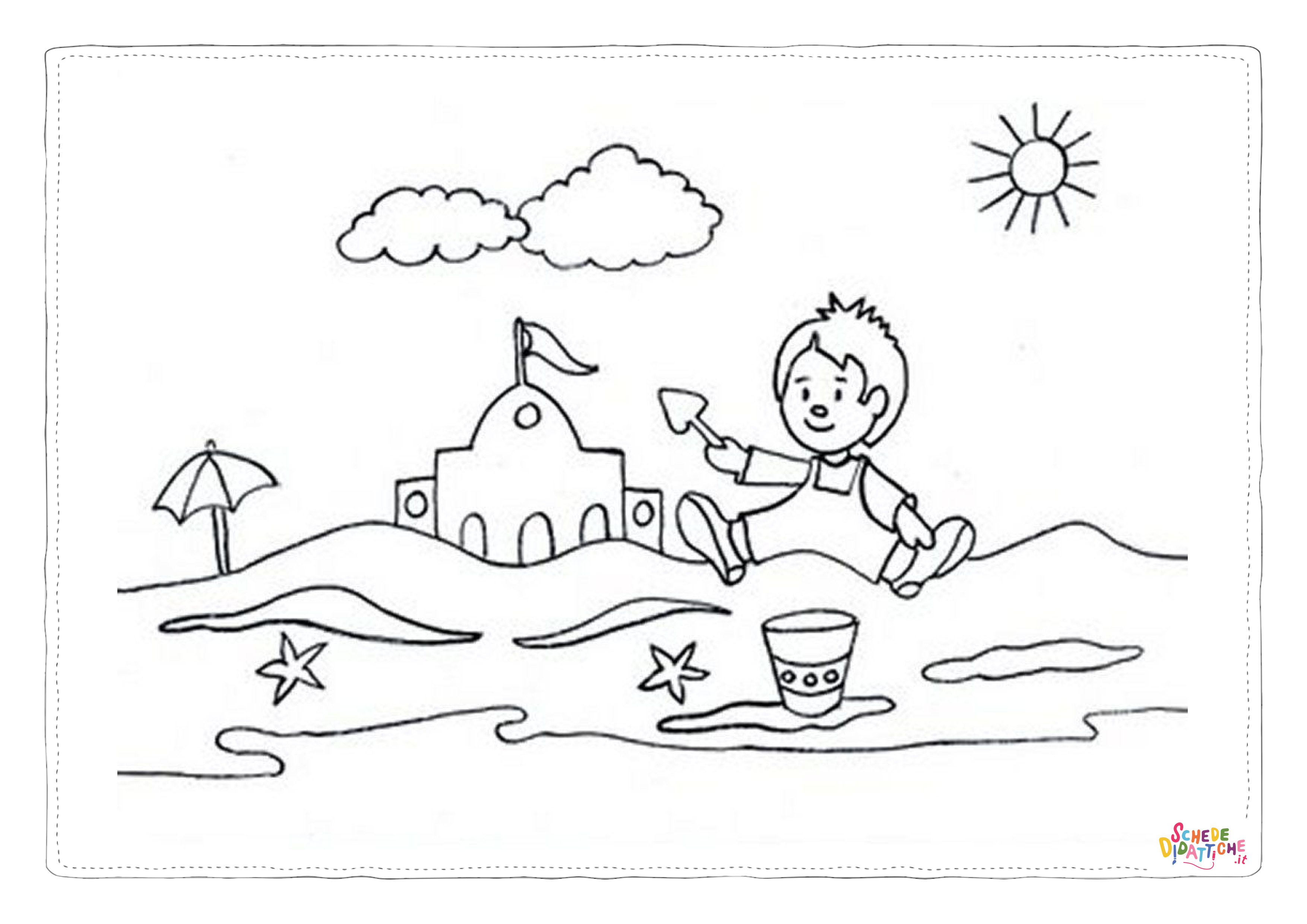 Disegno "Disegno di mare da stampare e colorare 123" Disegno di mare da stampare e colorare 123