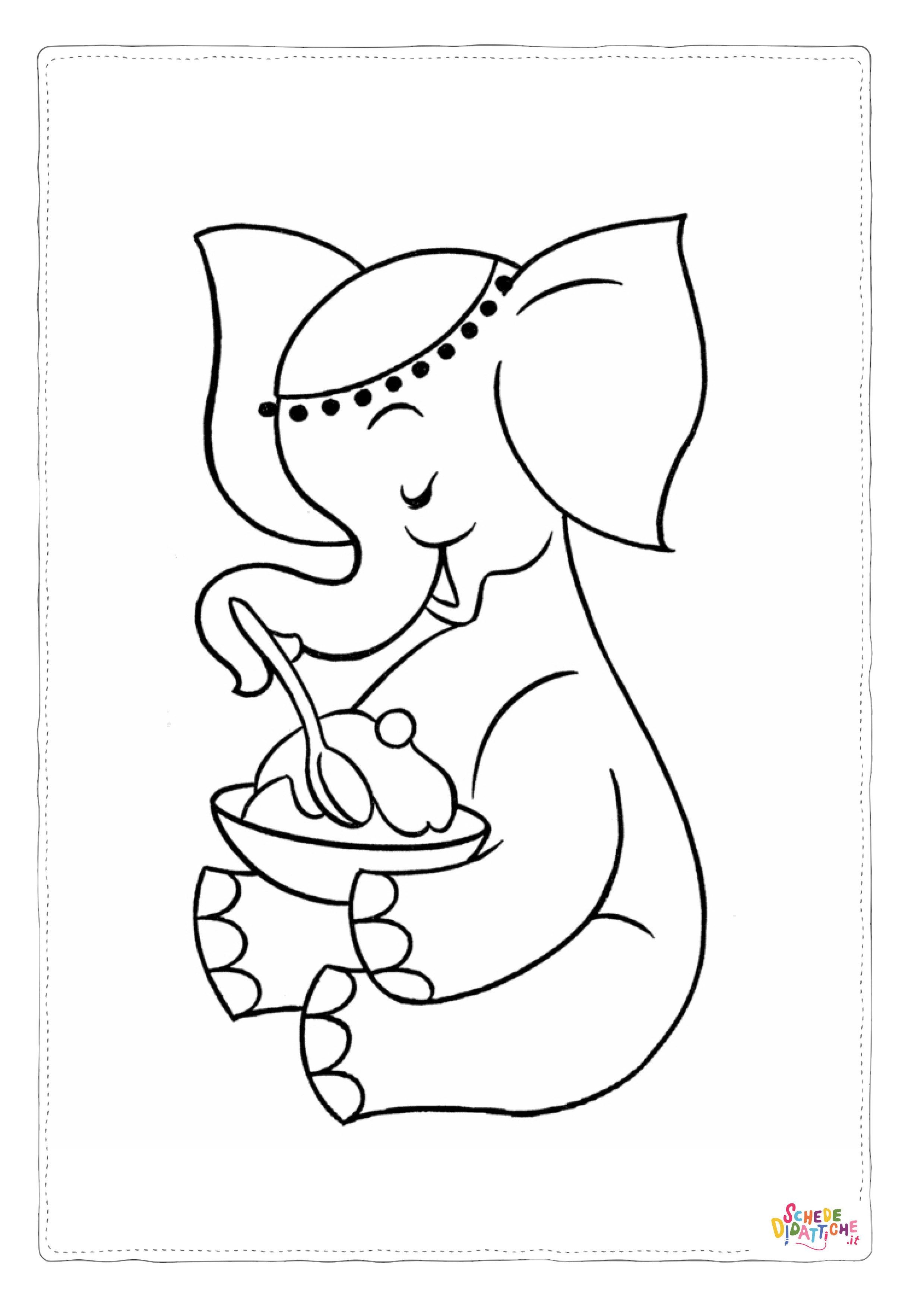 Disegno di Dumbo da stampare e colorare 36