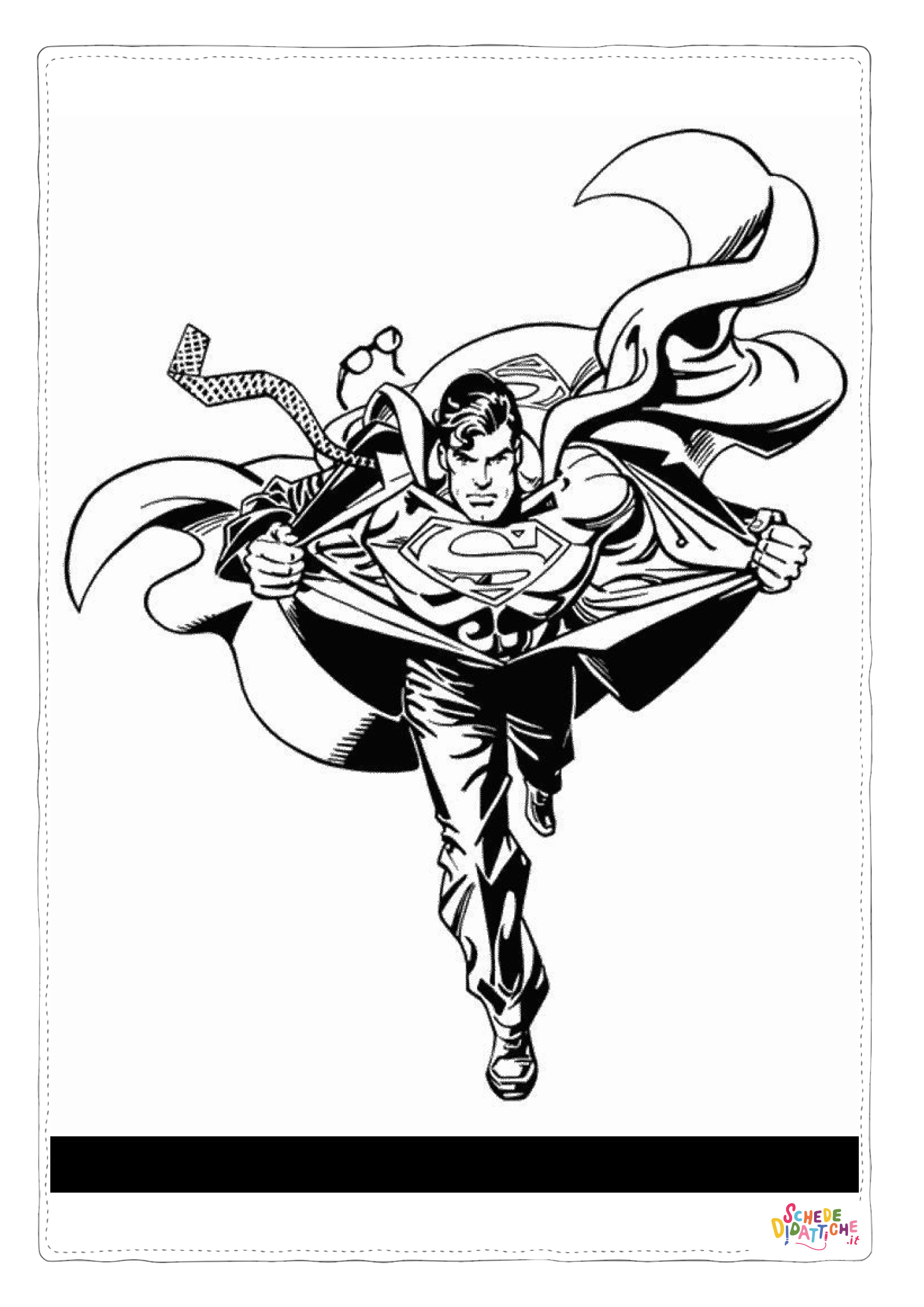 Disegno di Superman da stampare e colorare 72