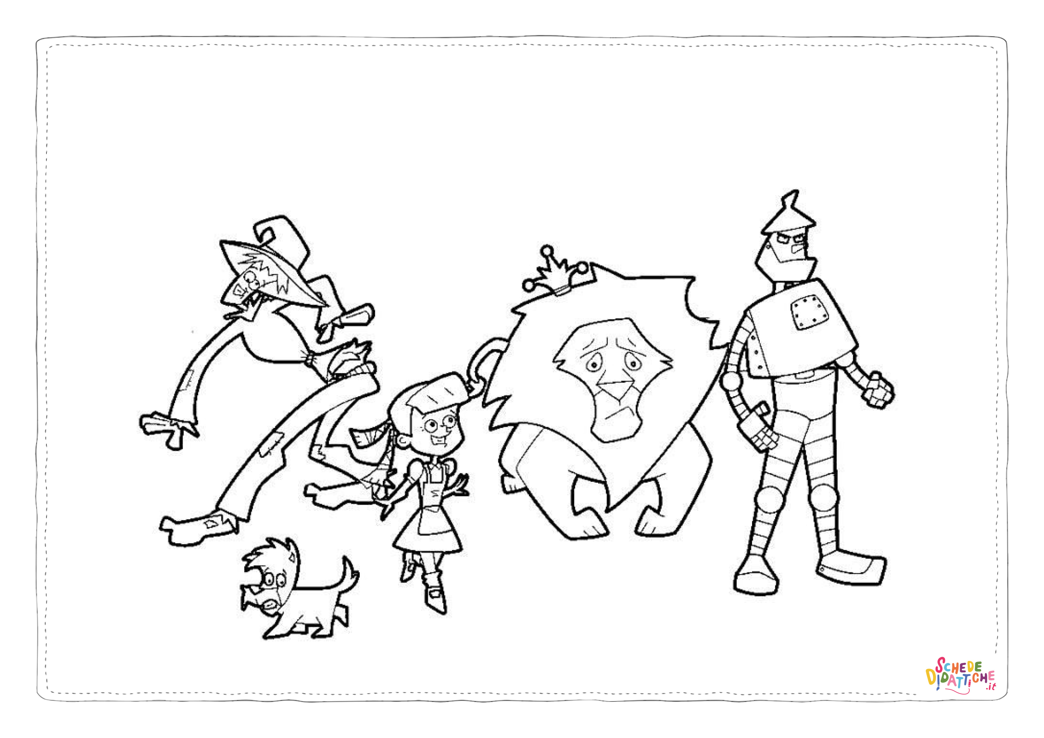 Disegno "Disegno di Il Mago di Oz da stampare e colorare 13" Disegno di Il Mago di Oz da stampare e colorare 13