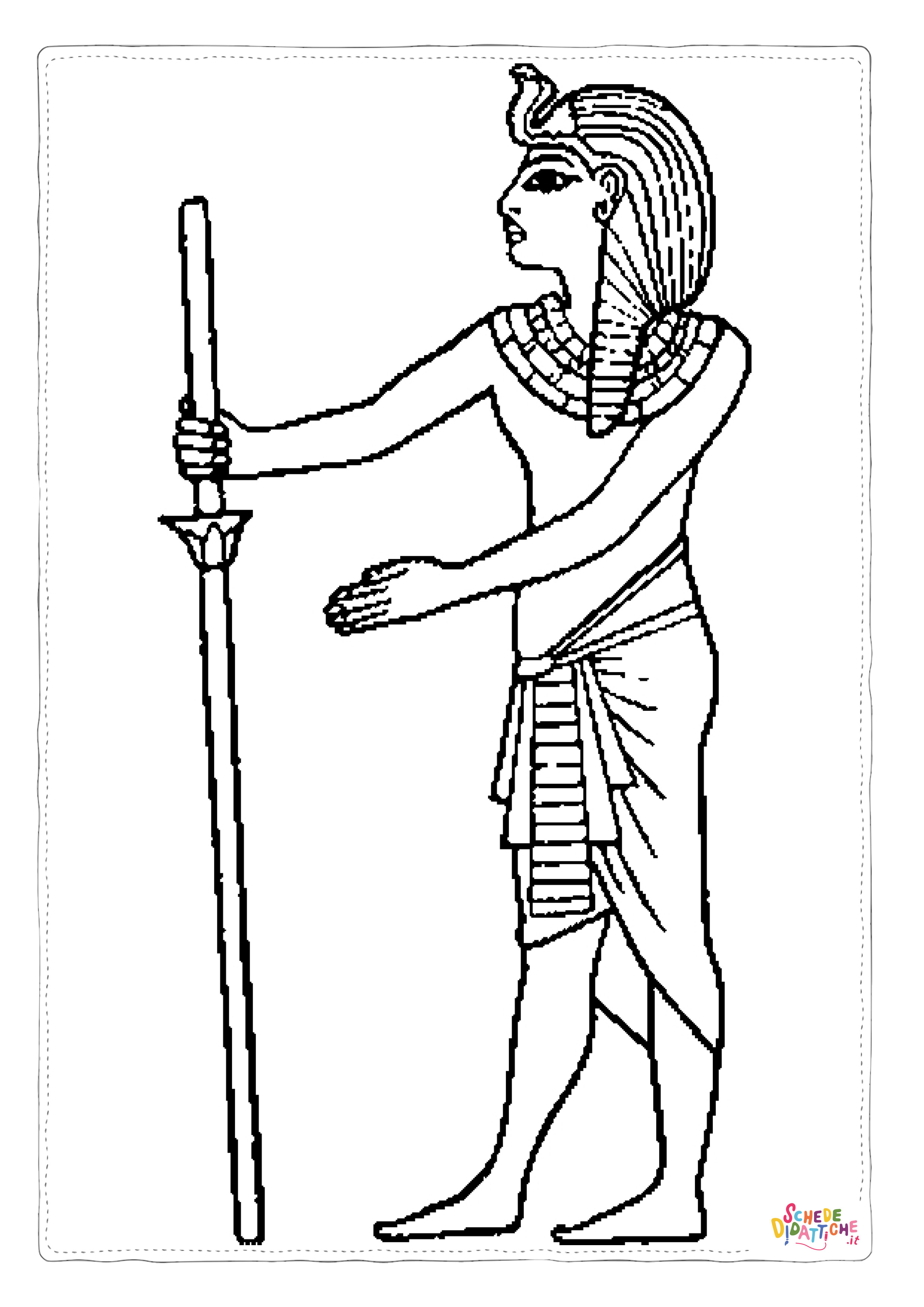 Disegno "Disegno di Impero Egizio da stampare e colorare 23" Disegno di Impero Egizio da stampare e colorare 23